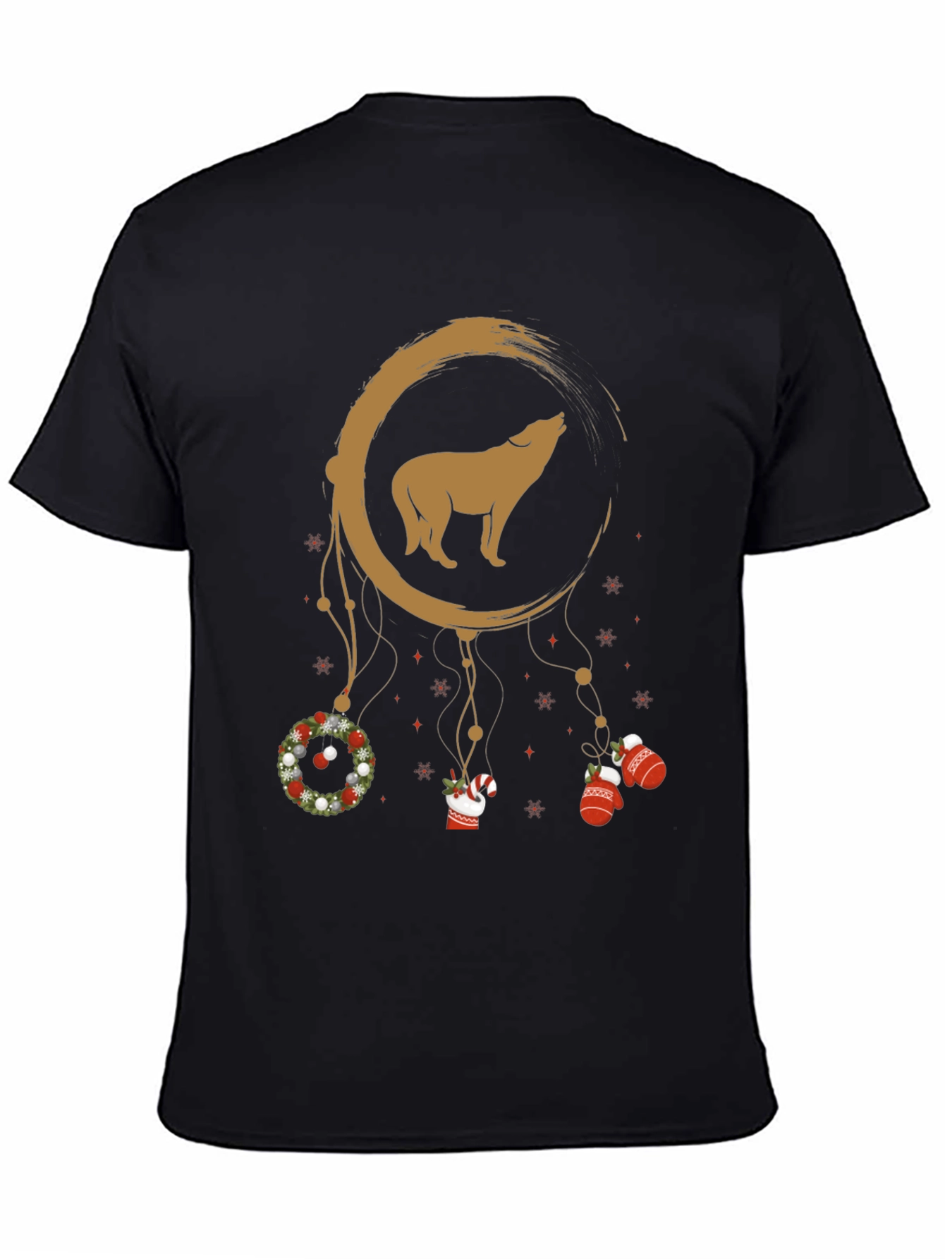 Wolf Moon Dreamcatcher Christmas T-Shirt