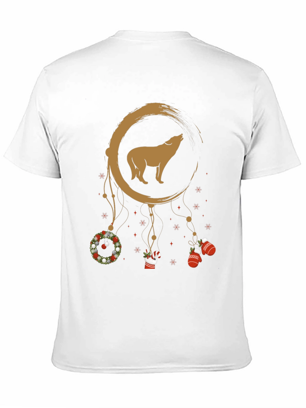 Wolf Moon Dreamcatcher Christmas T-Shirt