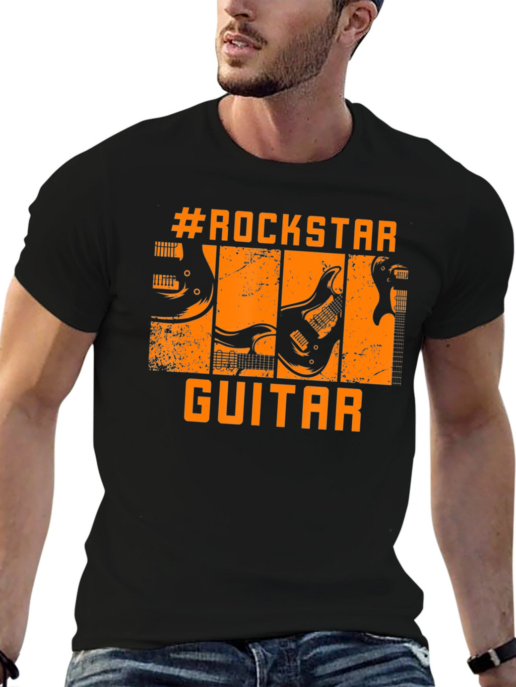 Rockstar Guitar Graphic Tee