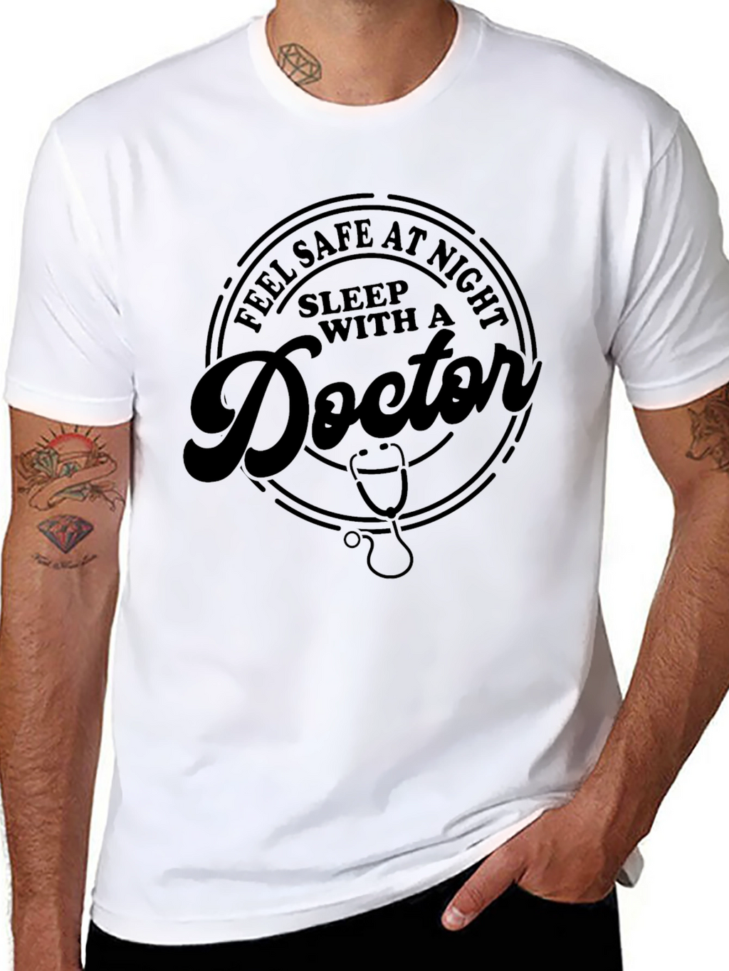 Feel Safe at Night Doctor Graphic Tee