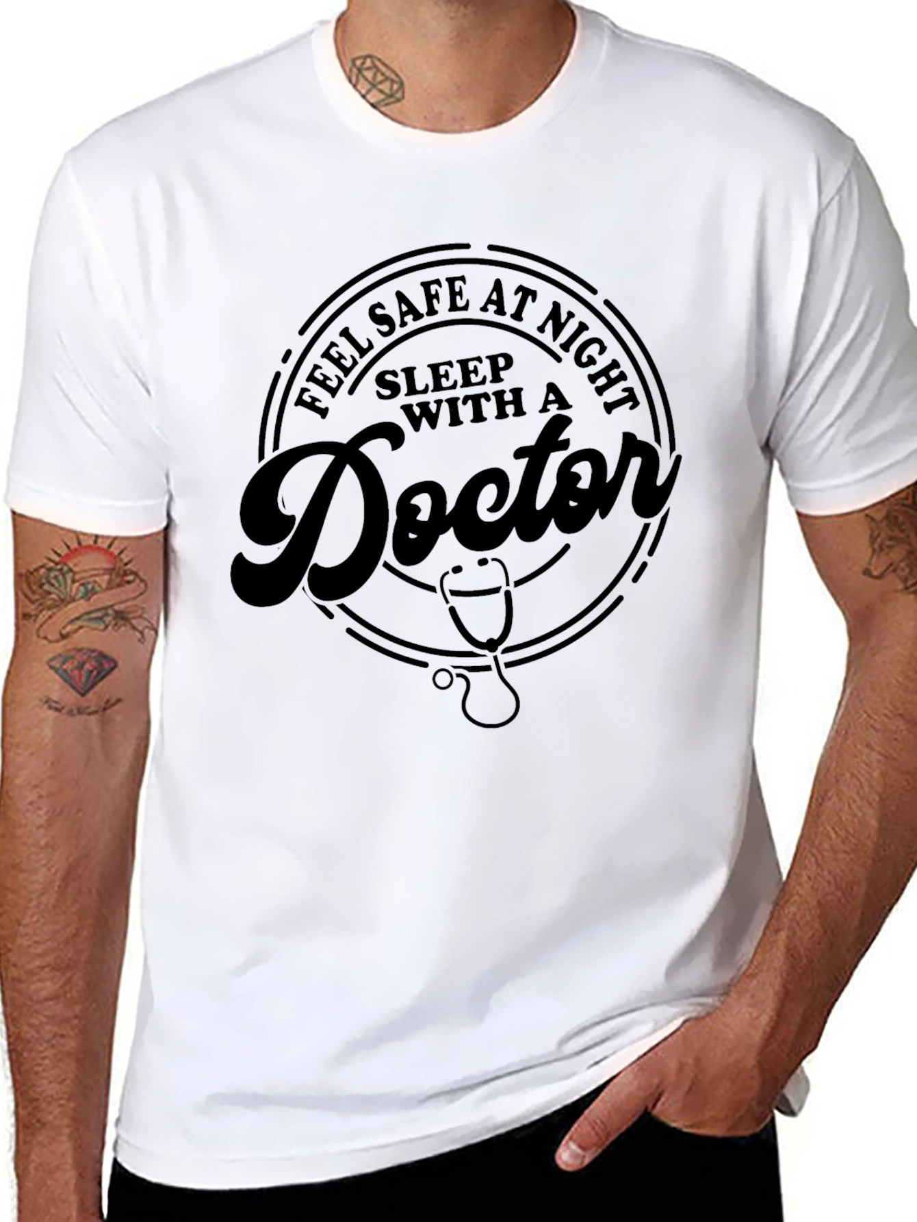 Feel Safe at Night Doctor Graphic Tee
