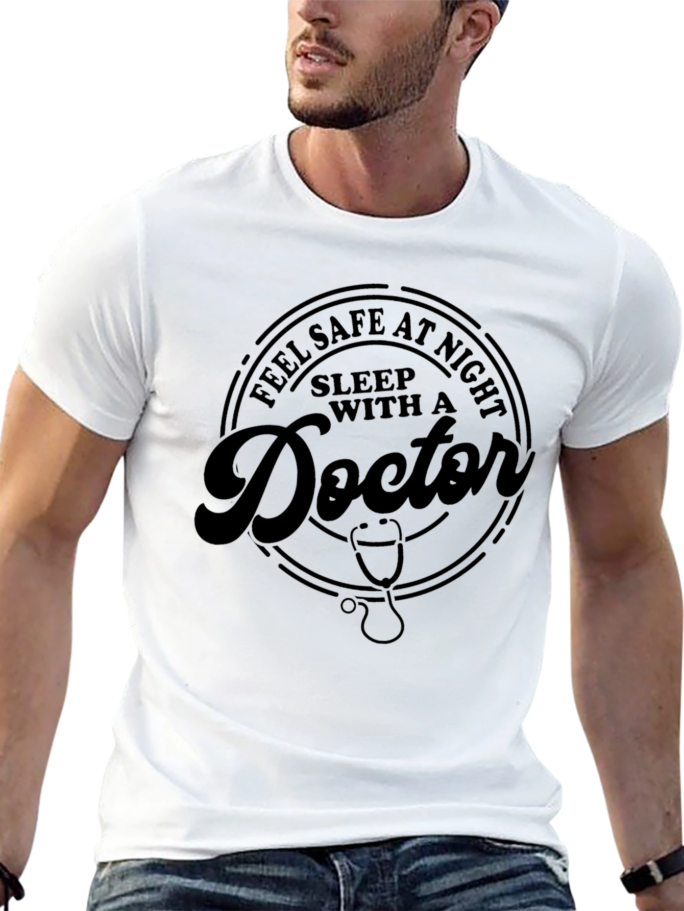 Feel Safe at Night Doctor Graphic Tee