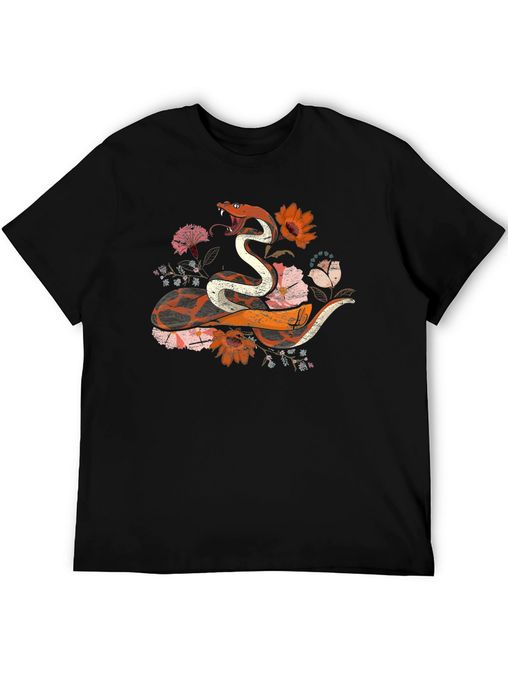 Floral Snake Graphic Tee