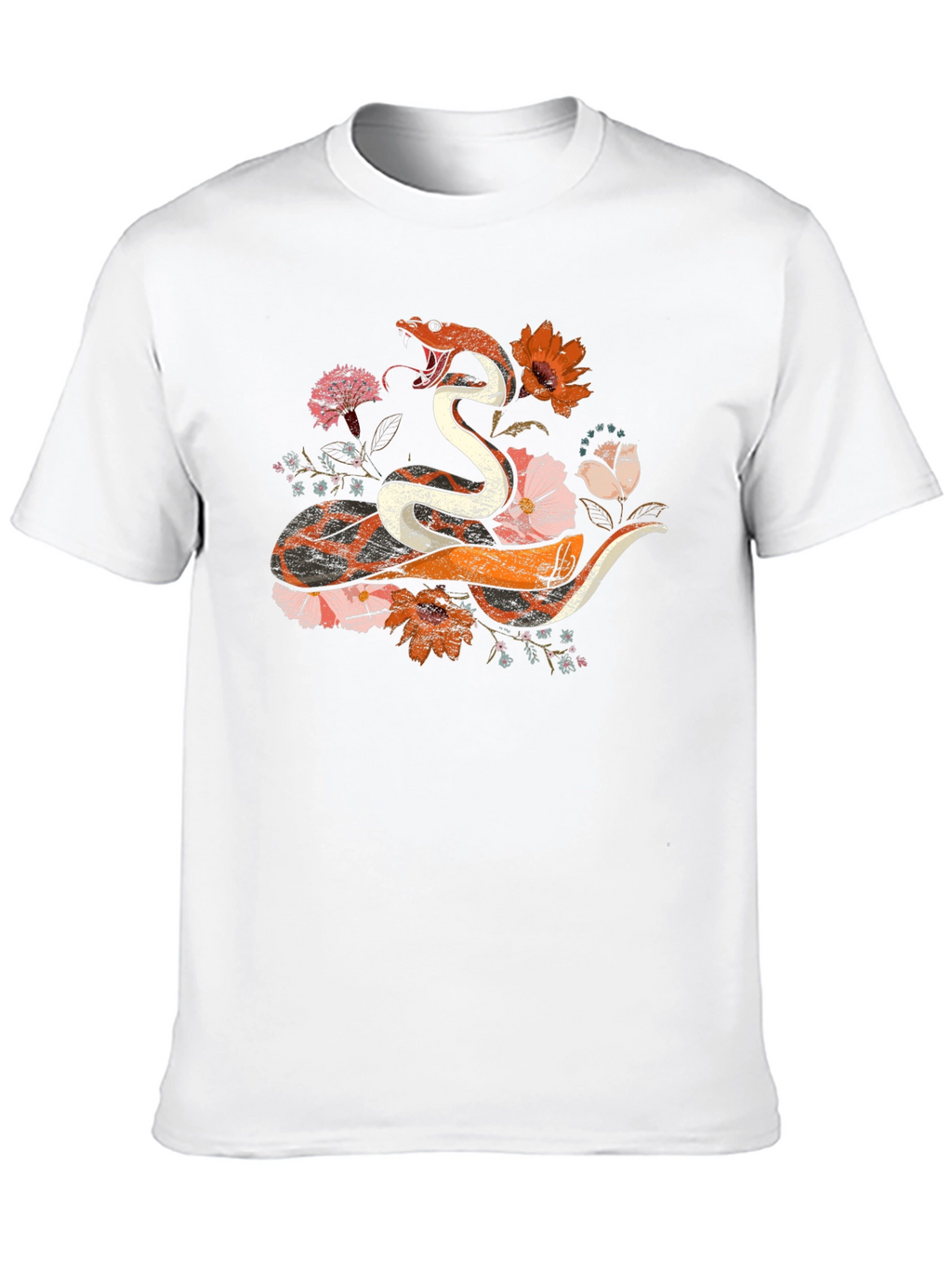 Floral Snake Graphic Tee