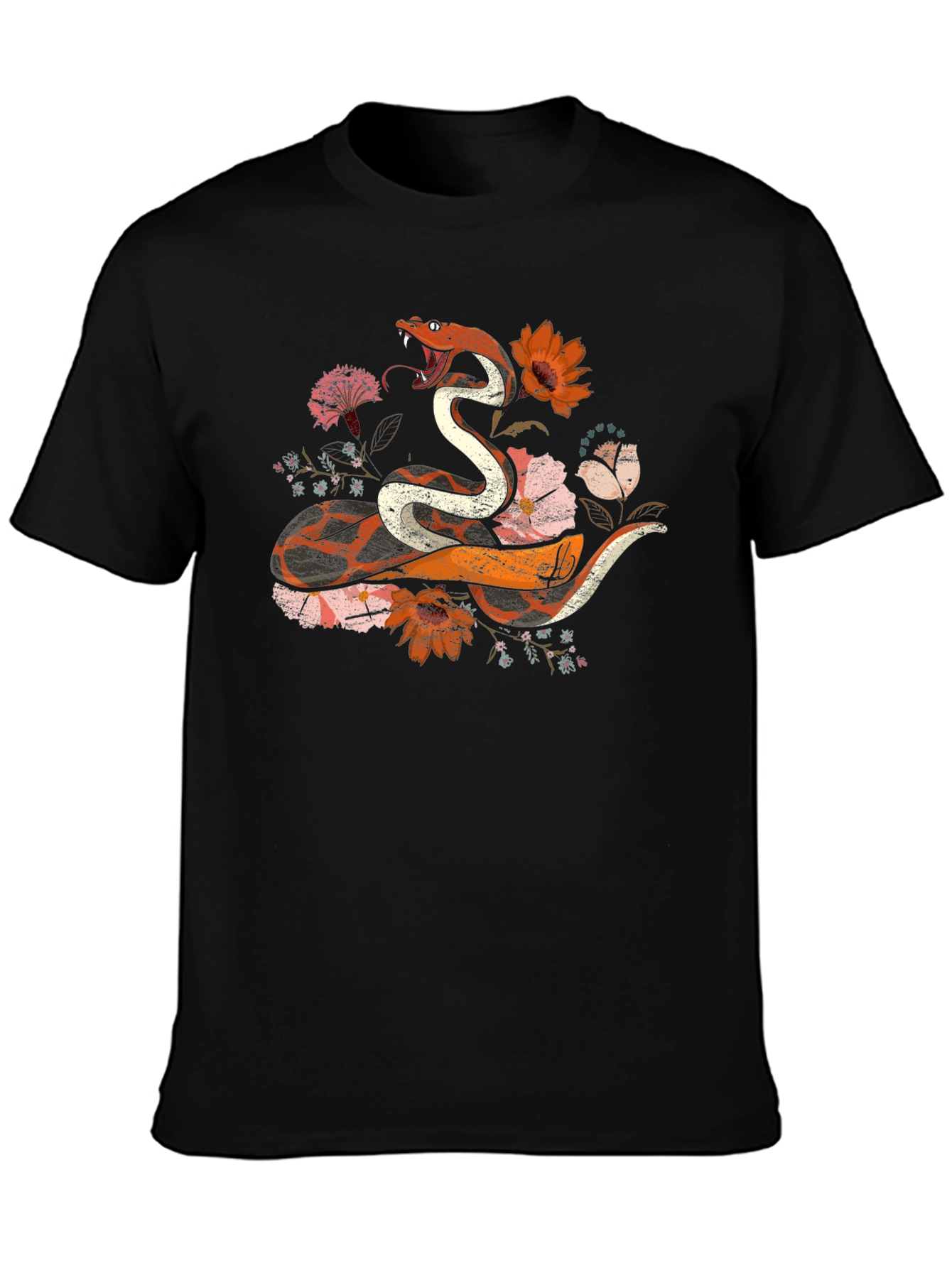 Floral Snake Graphic Tee