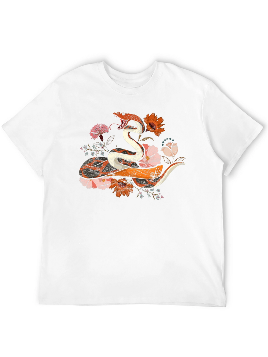 Floral Snake Graphic Tee