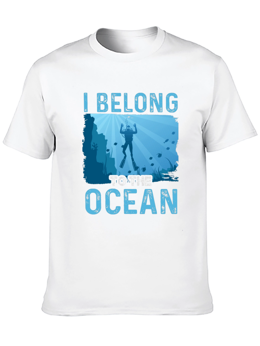 I Belong to the Ocean Diver Graphic T-Shirt