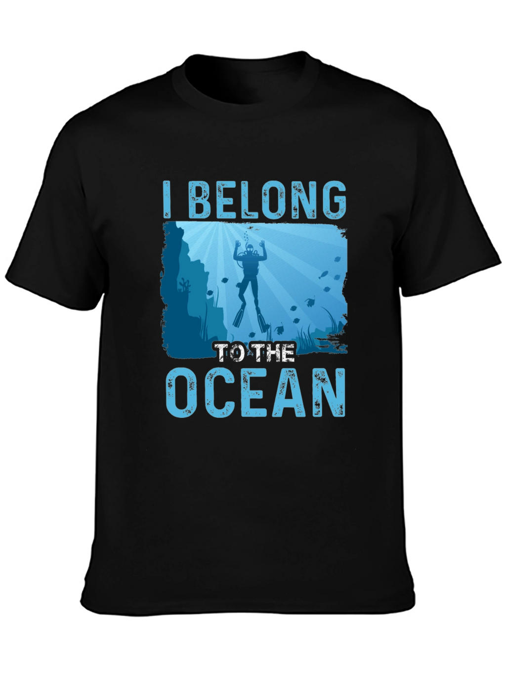 I Belong to the Ocean Diver Graphic T-Shirt