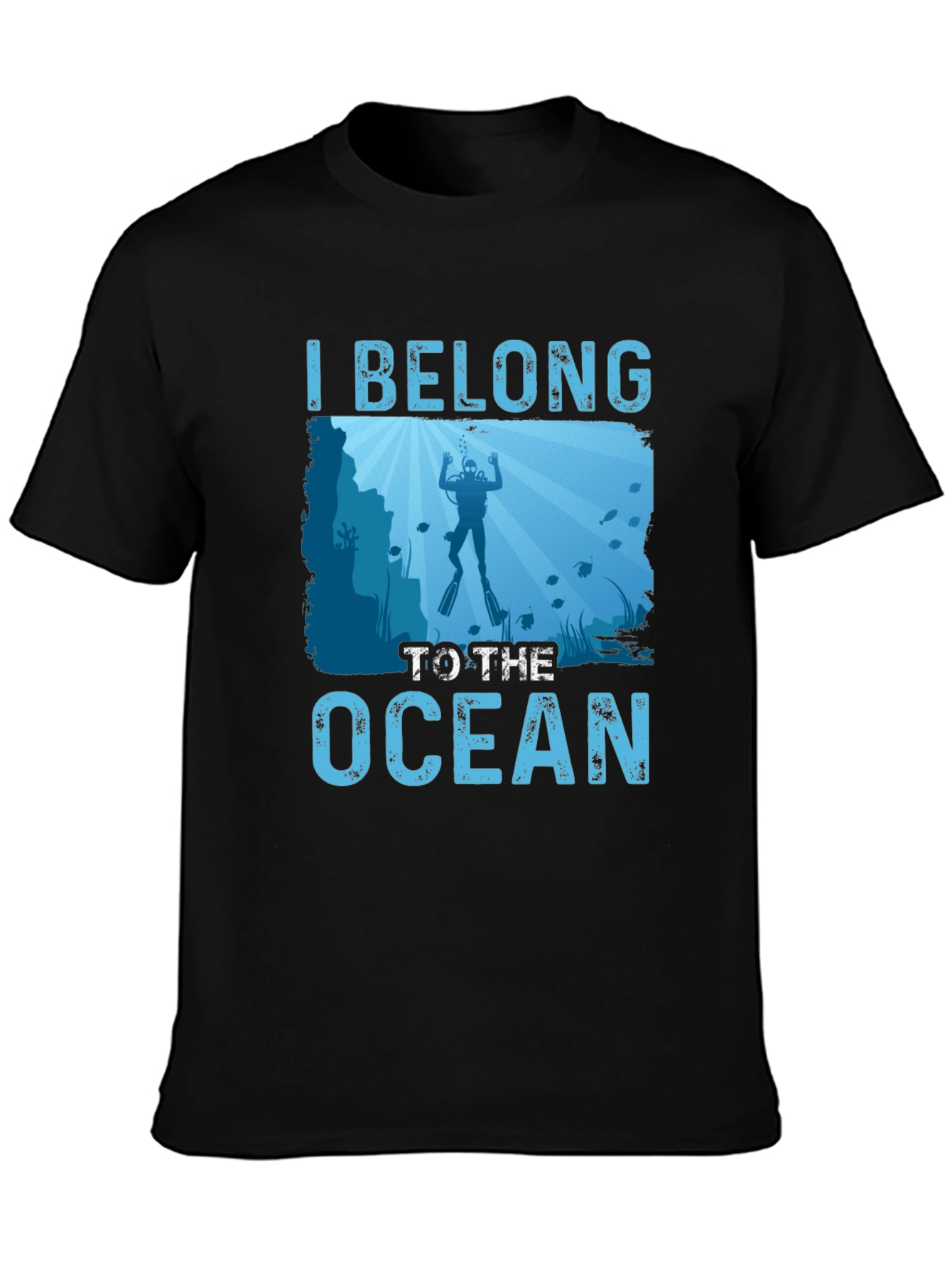 I Belong to the Ocean Diver Graphic T-Shirt