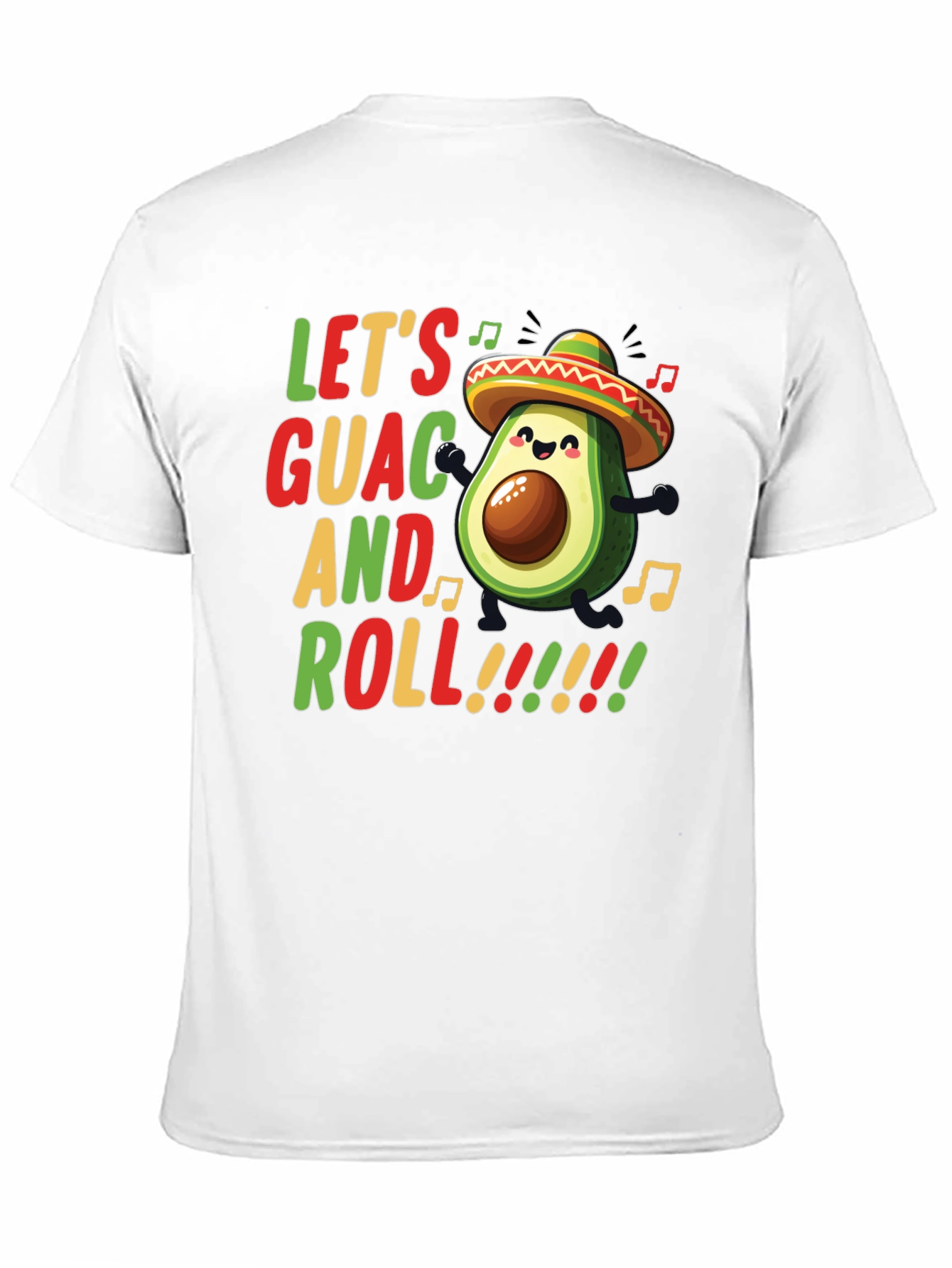 Lets Guac and Roll Avocado Graphic Tee