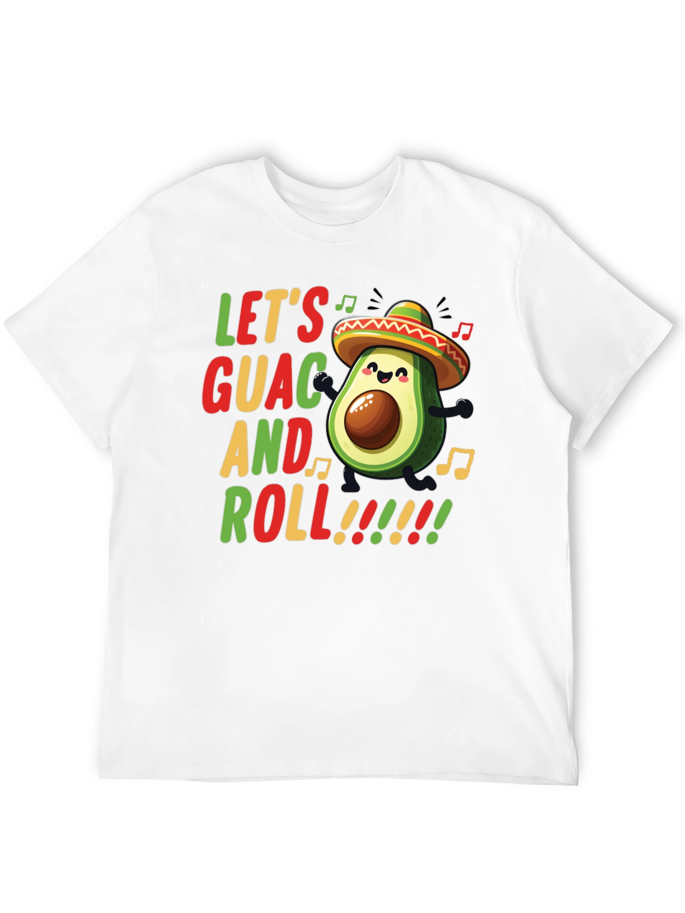 Lets Guac and Roll Avocado Graphic Tee