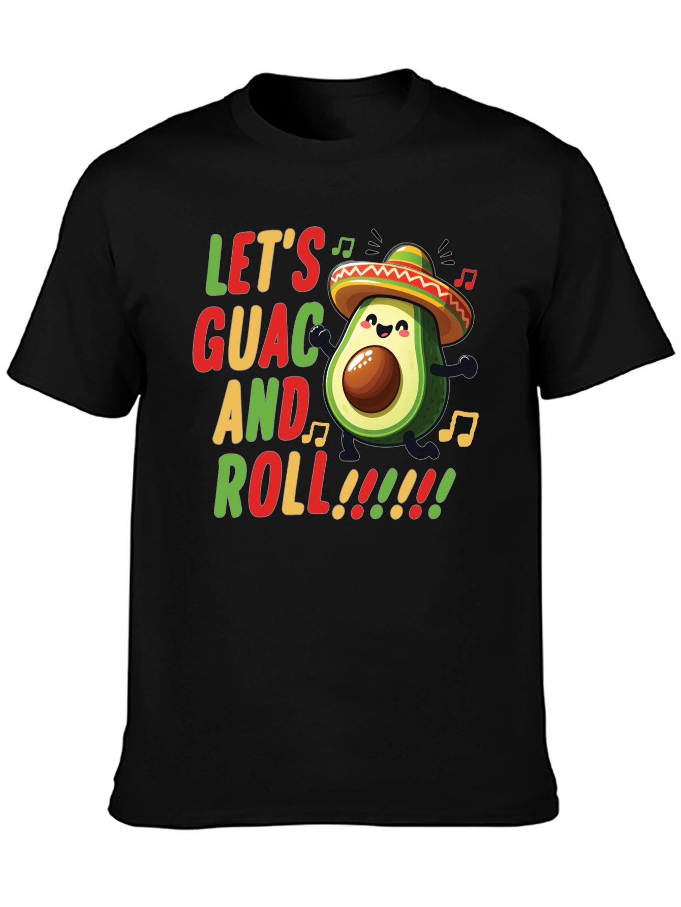 Lets Guac and Roll Avocado Graphic Tee