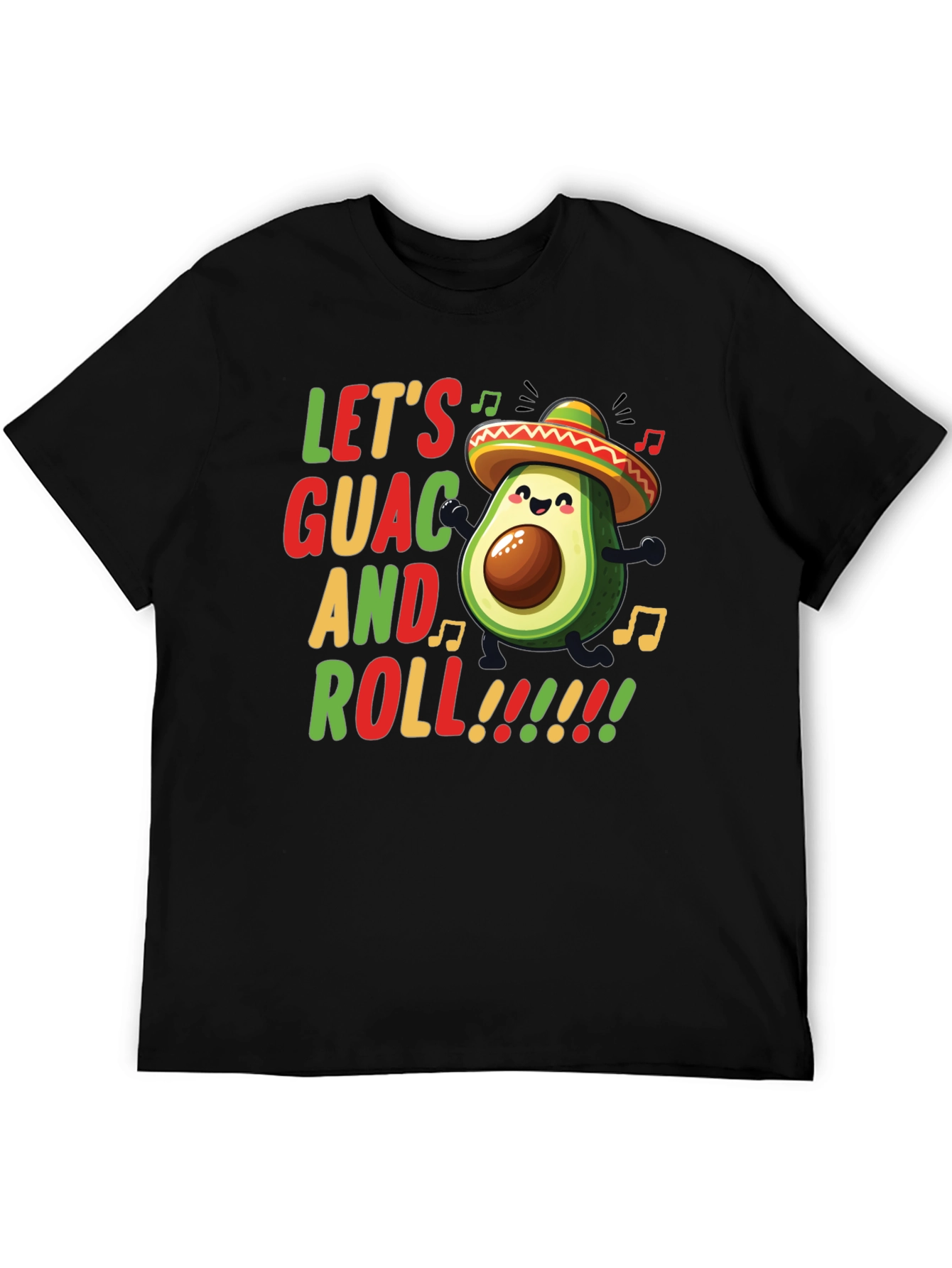 Lets Guac and Roll Avocado Graphic Tee