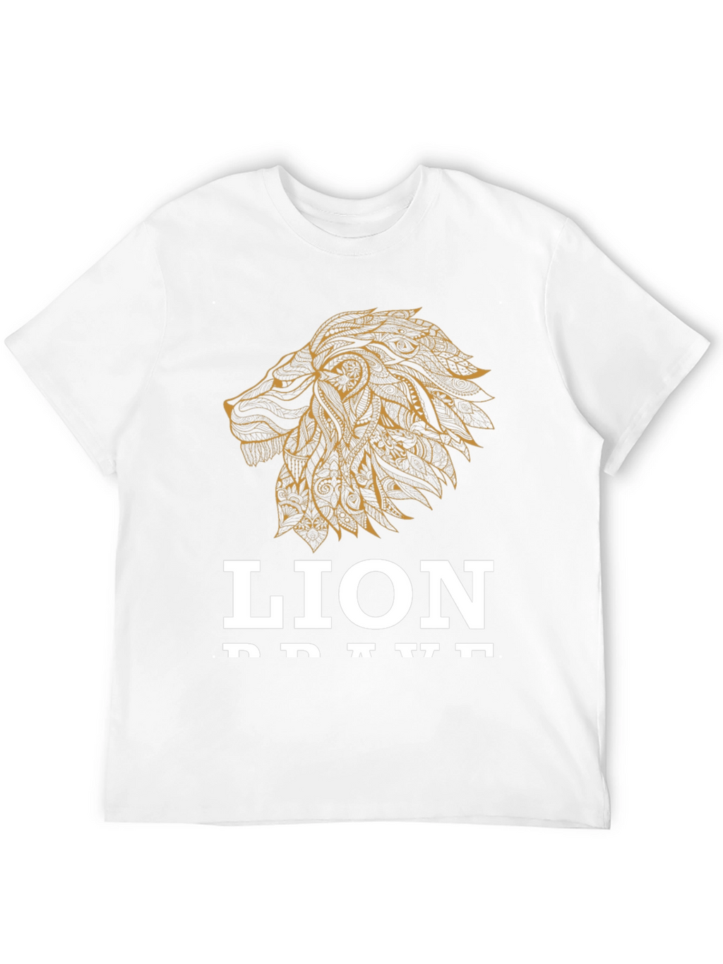 Lion Brave Graphic Tee - Black T-Shirt