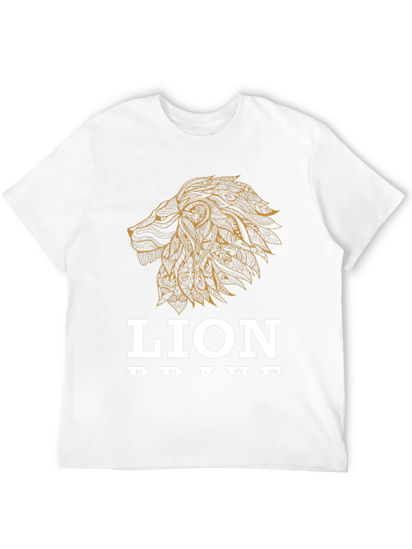 Lion Brave Graphic Tee - Black T-Shirt