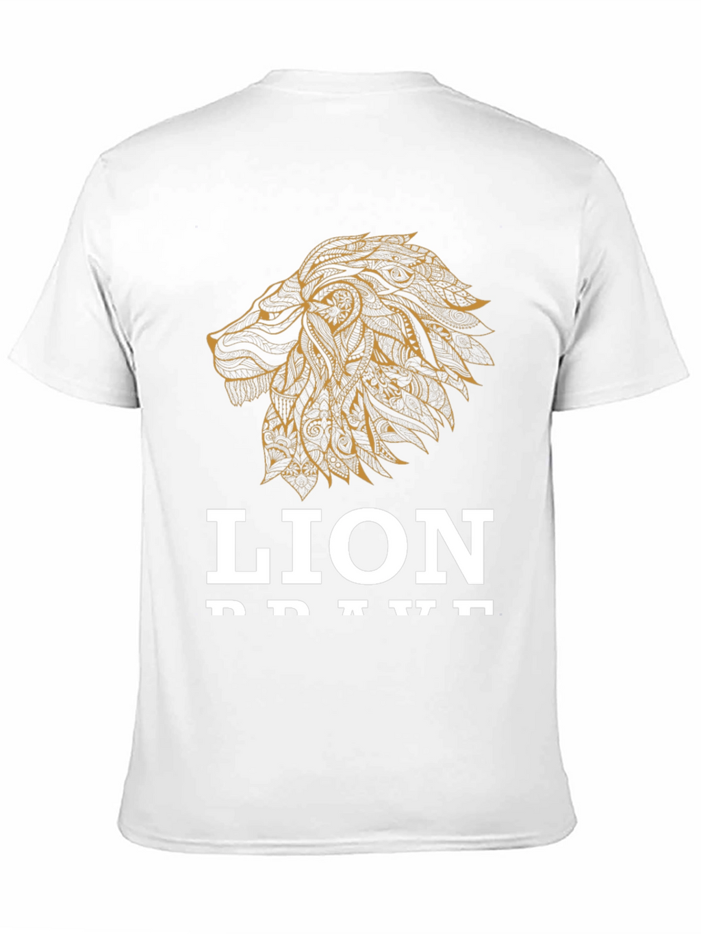 Lion Brave Graphic Tee - Black T-Shirt