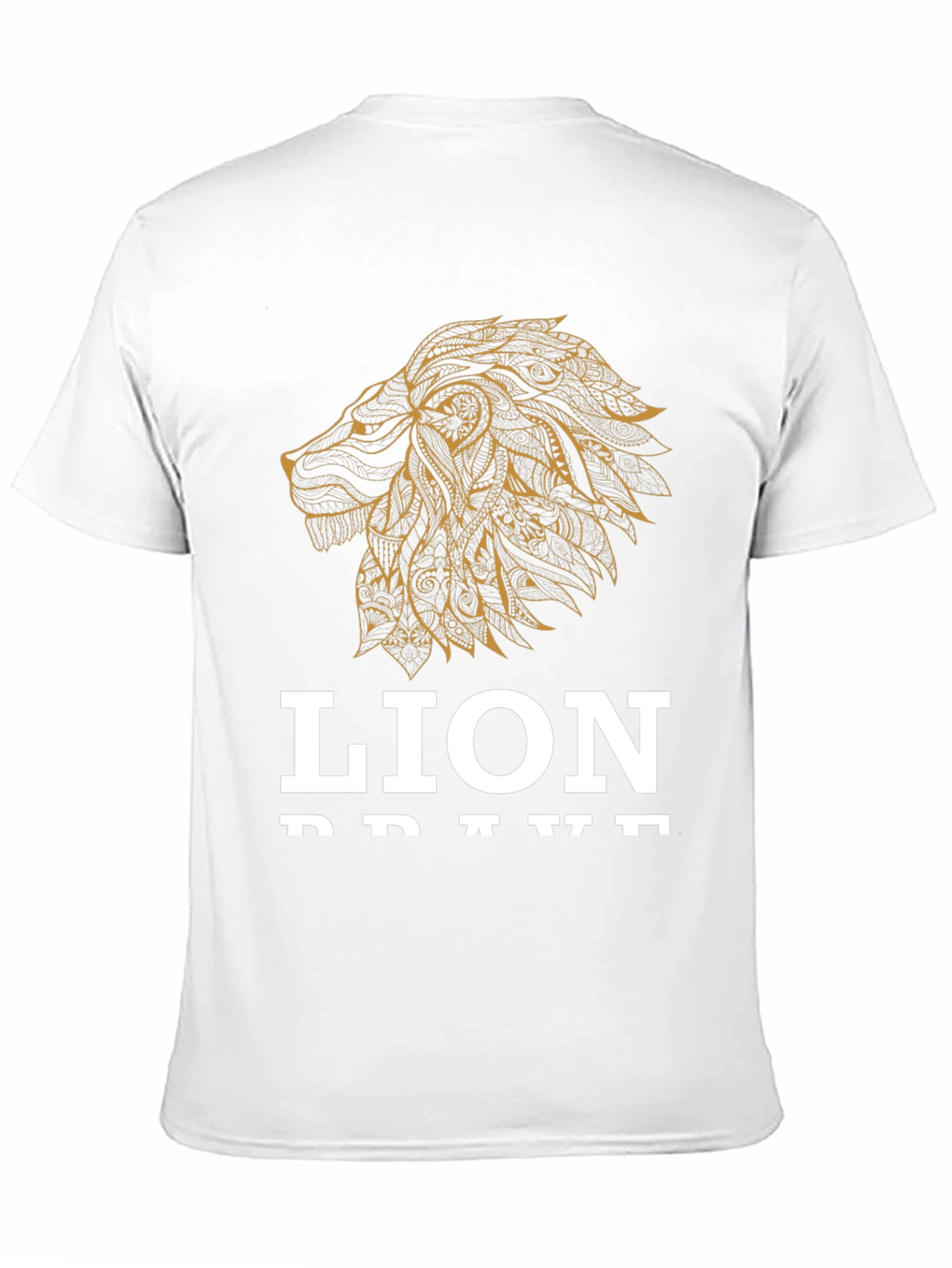 Lion Brave Graphic Tee - Black T-Shirt