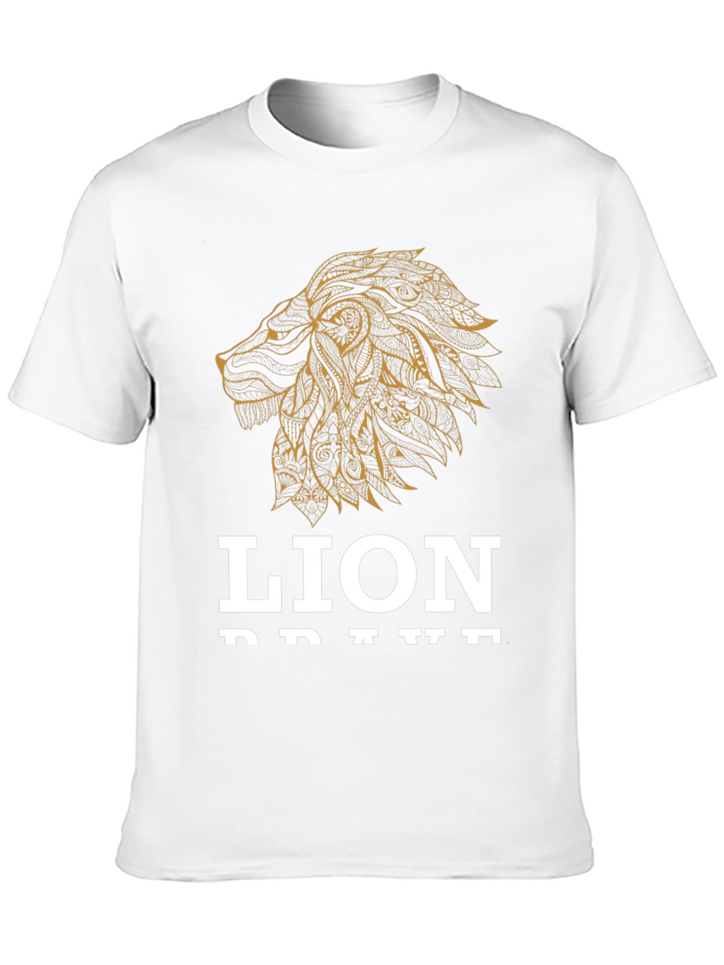 Lion Brave Graphic Tee - Black T-Shirt