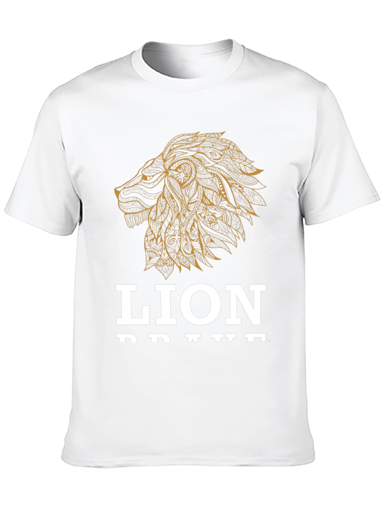 Lion Brave Graphic Tee - Black T-Shirt