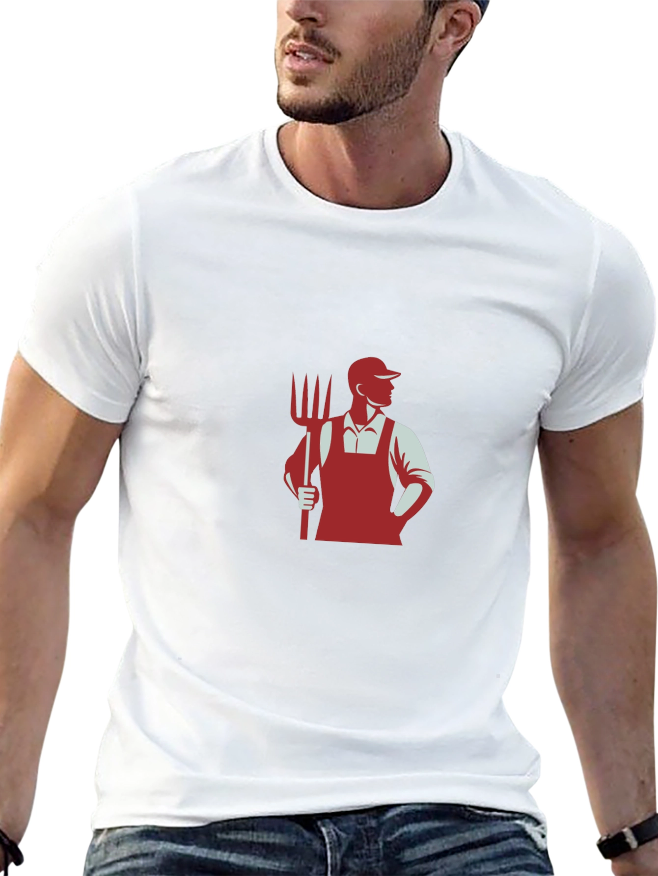 Farmer Graphic Tee - Modern Farm Life Style