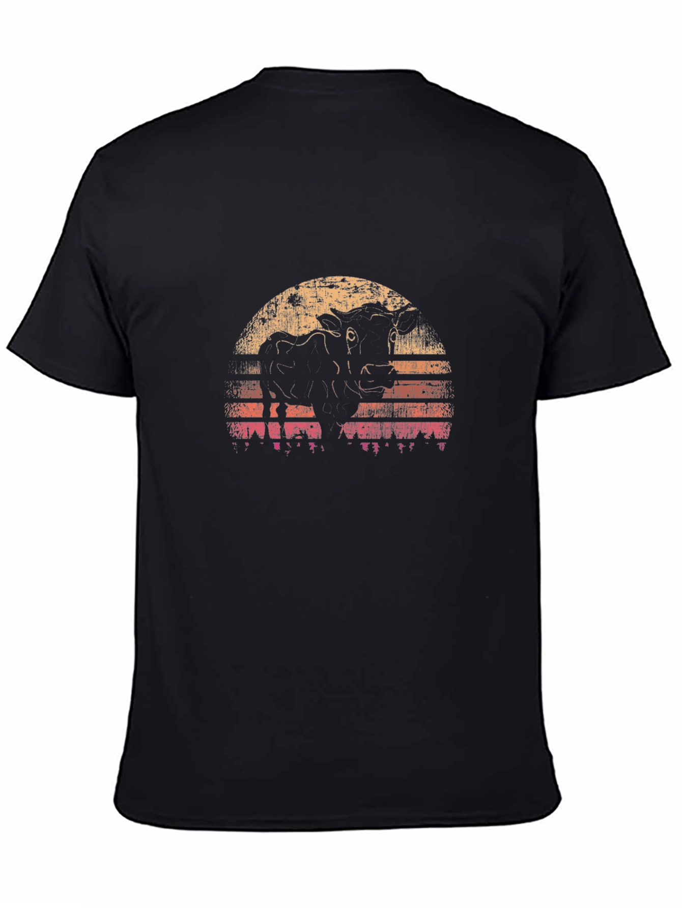Vintage Cow Sunset T-Shirt