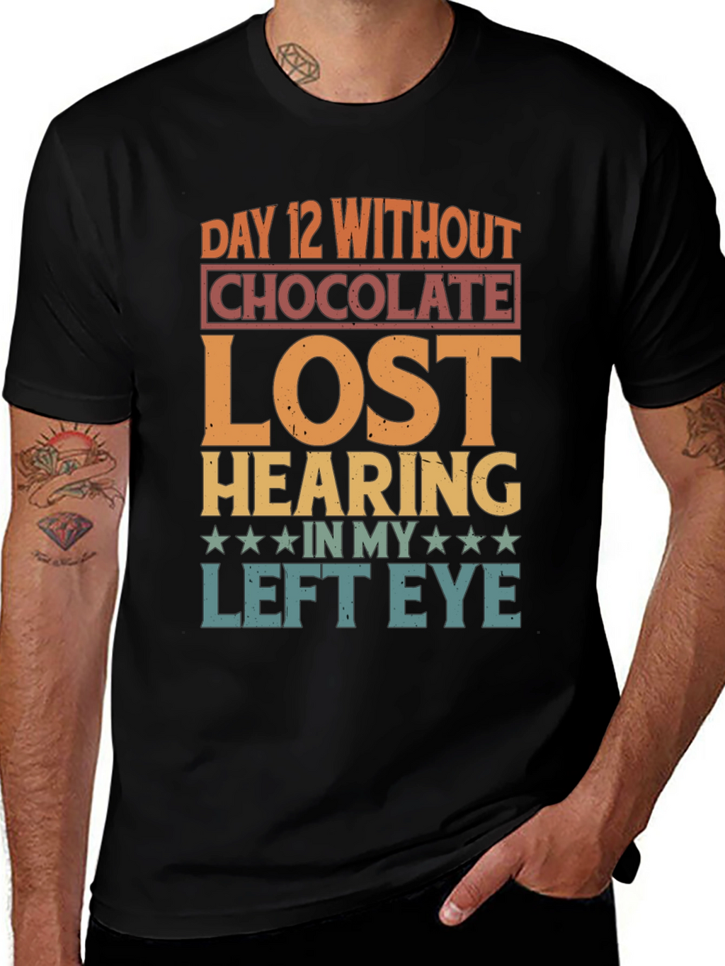 Funny Chocolate Withdrawal Graphic T-Shirt