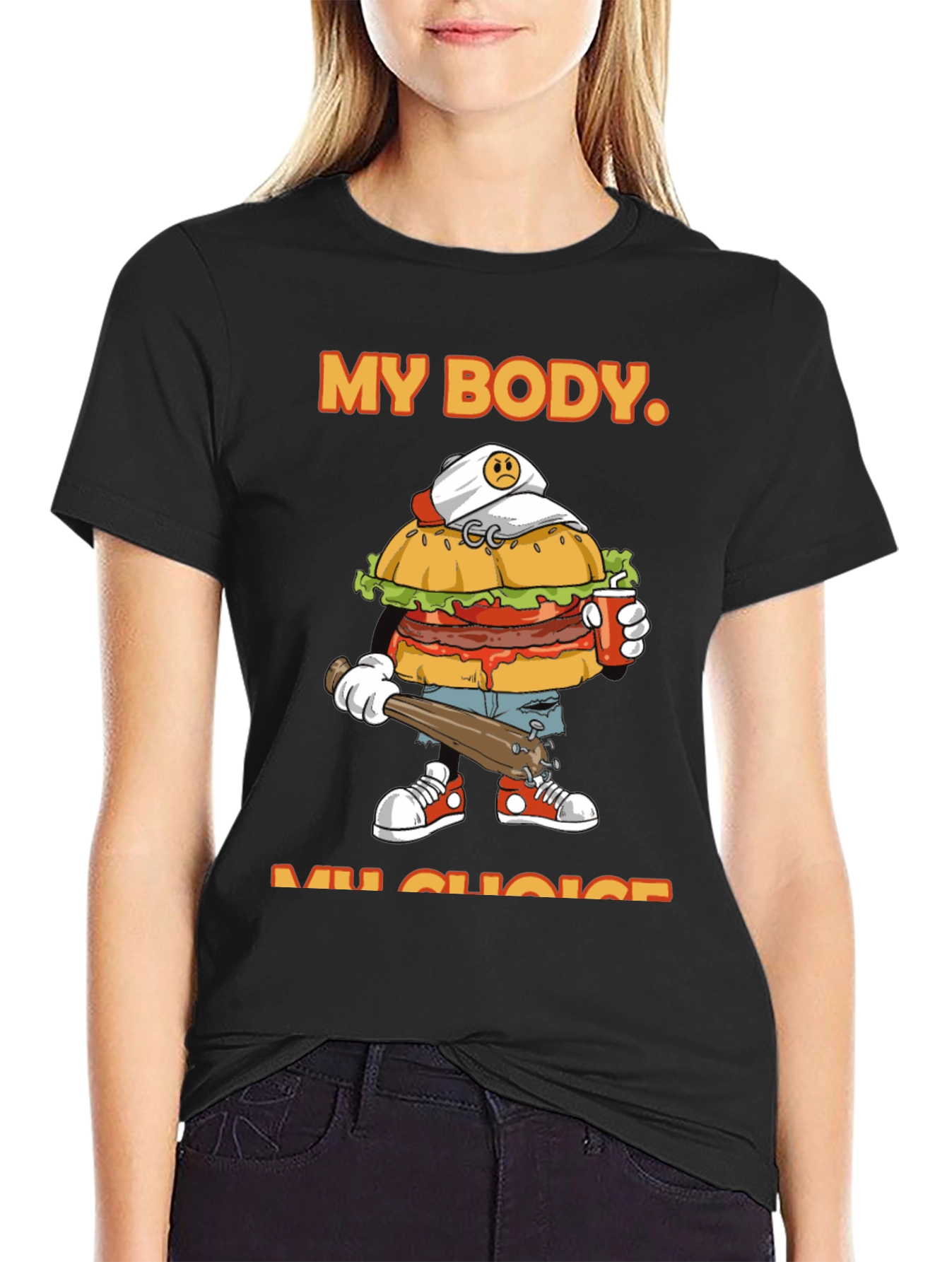 My Body My Choice Burger T-Shirt