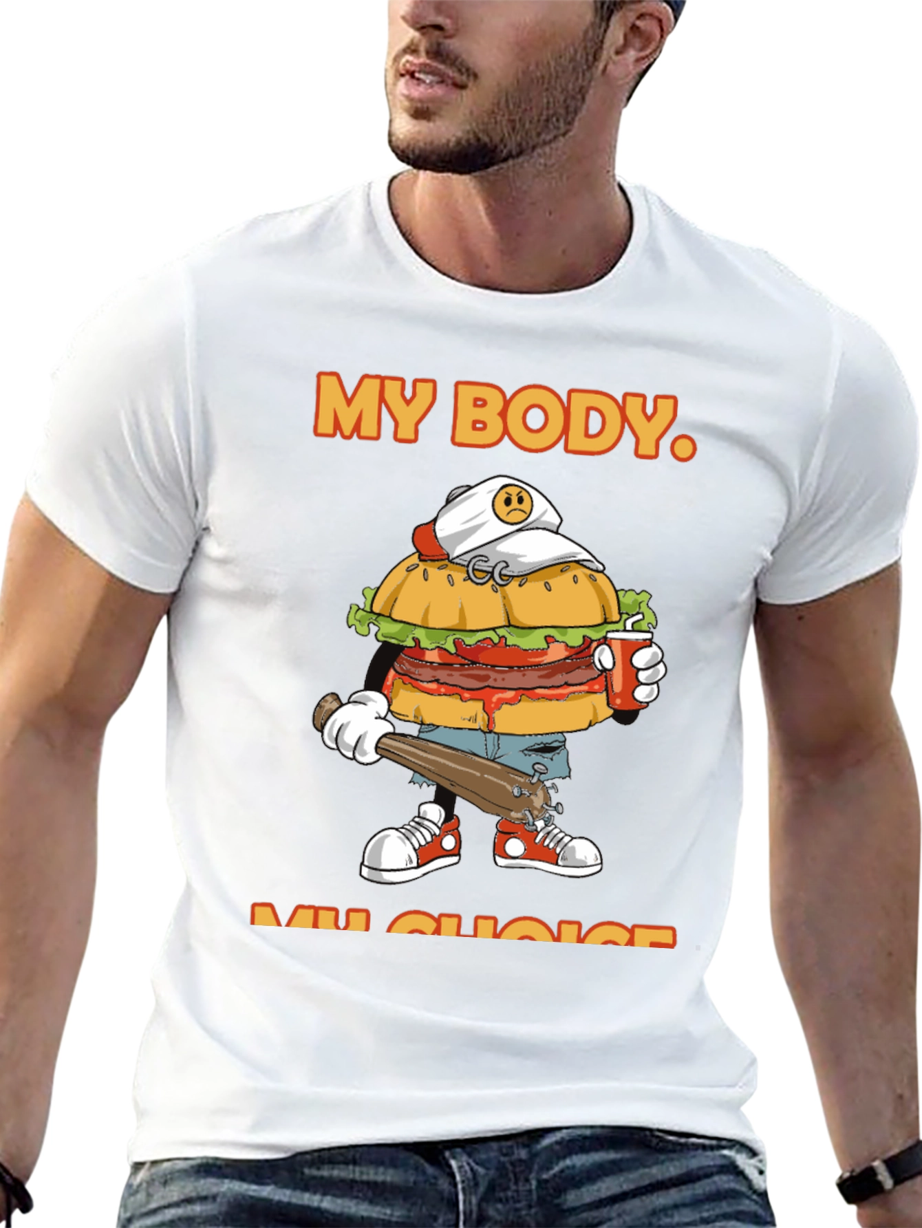 My Body My Choice Burger T-Shirt