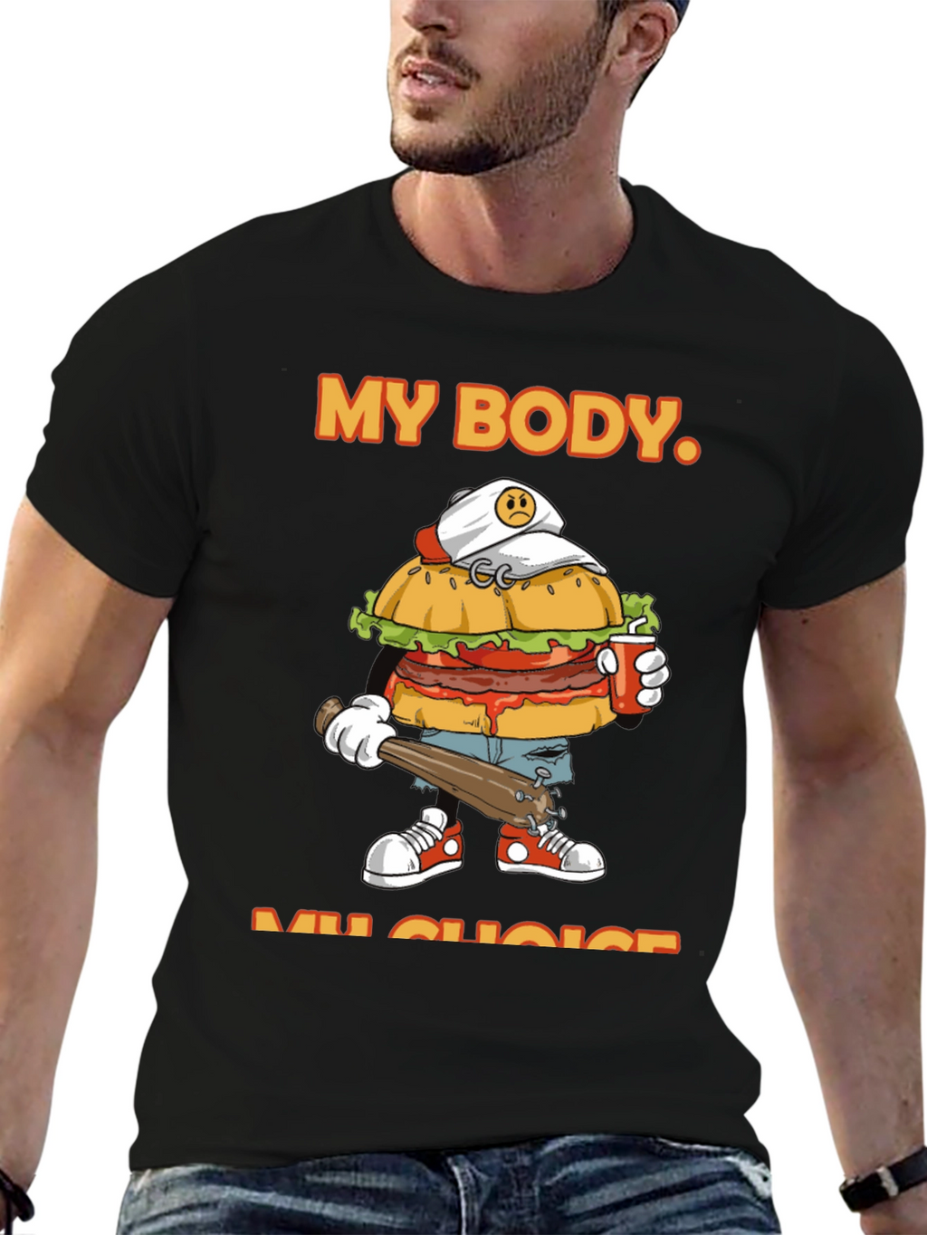 My Body My Choice Burger T-Shirt