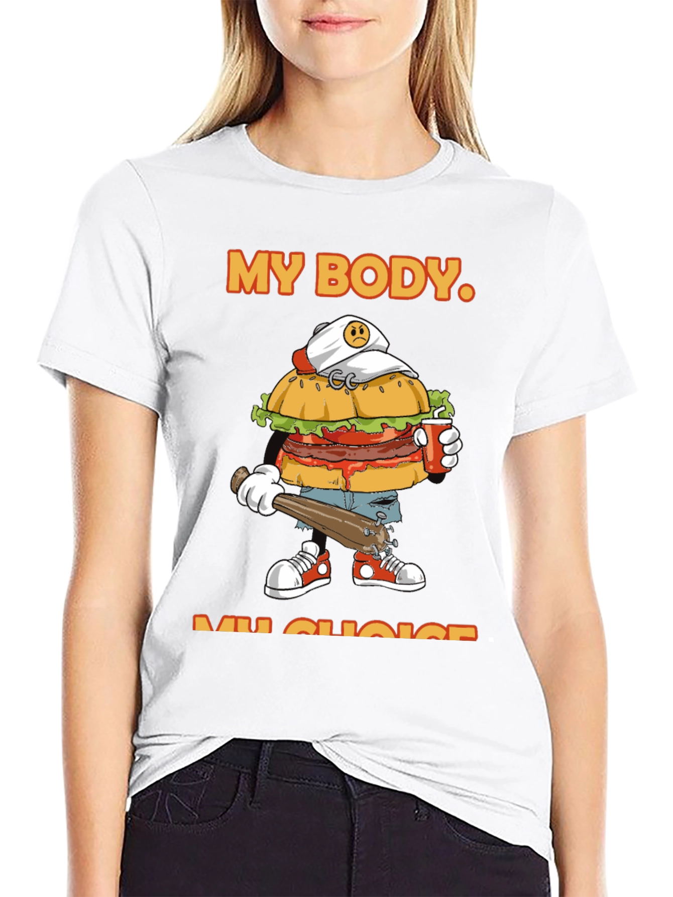 My Body My Choice Burger T-Shirt