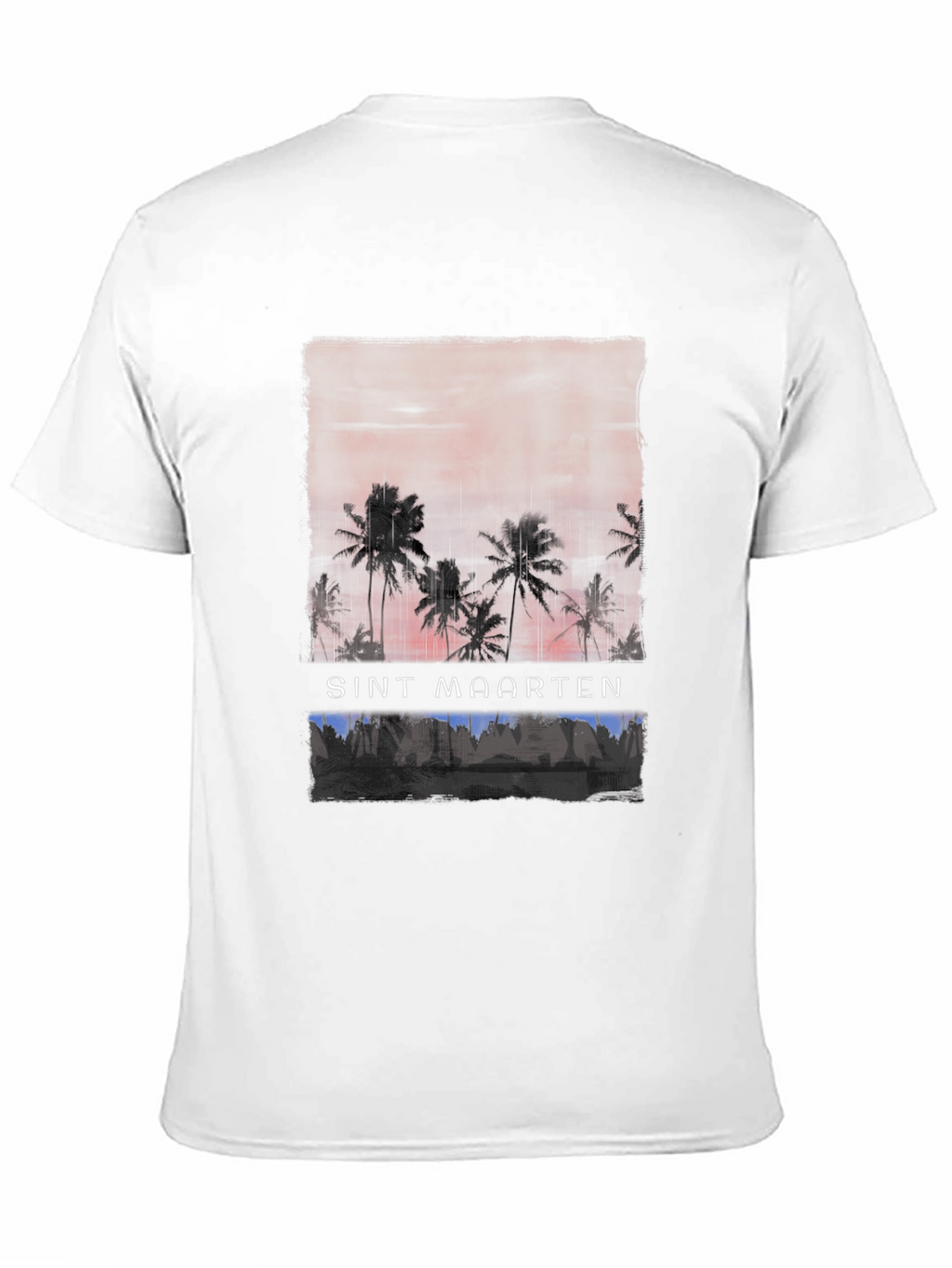 Sint Maarten Palm Tree Graphic T-Shirt