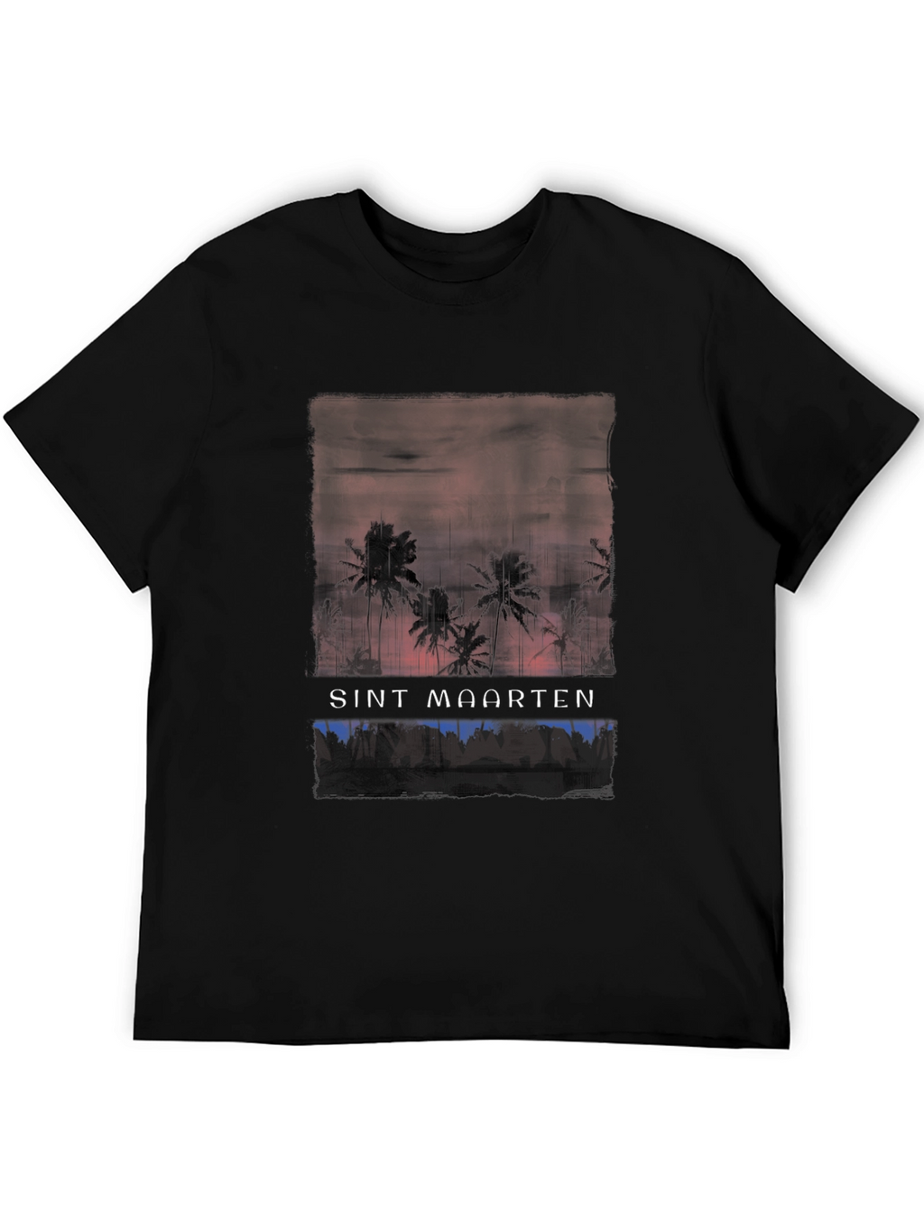 Sint Maarten Palm Tree Graphic T-Shirt