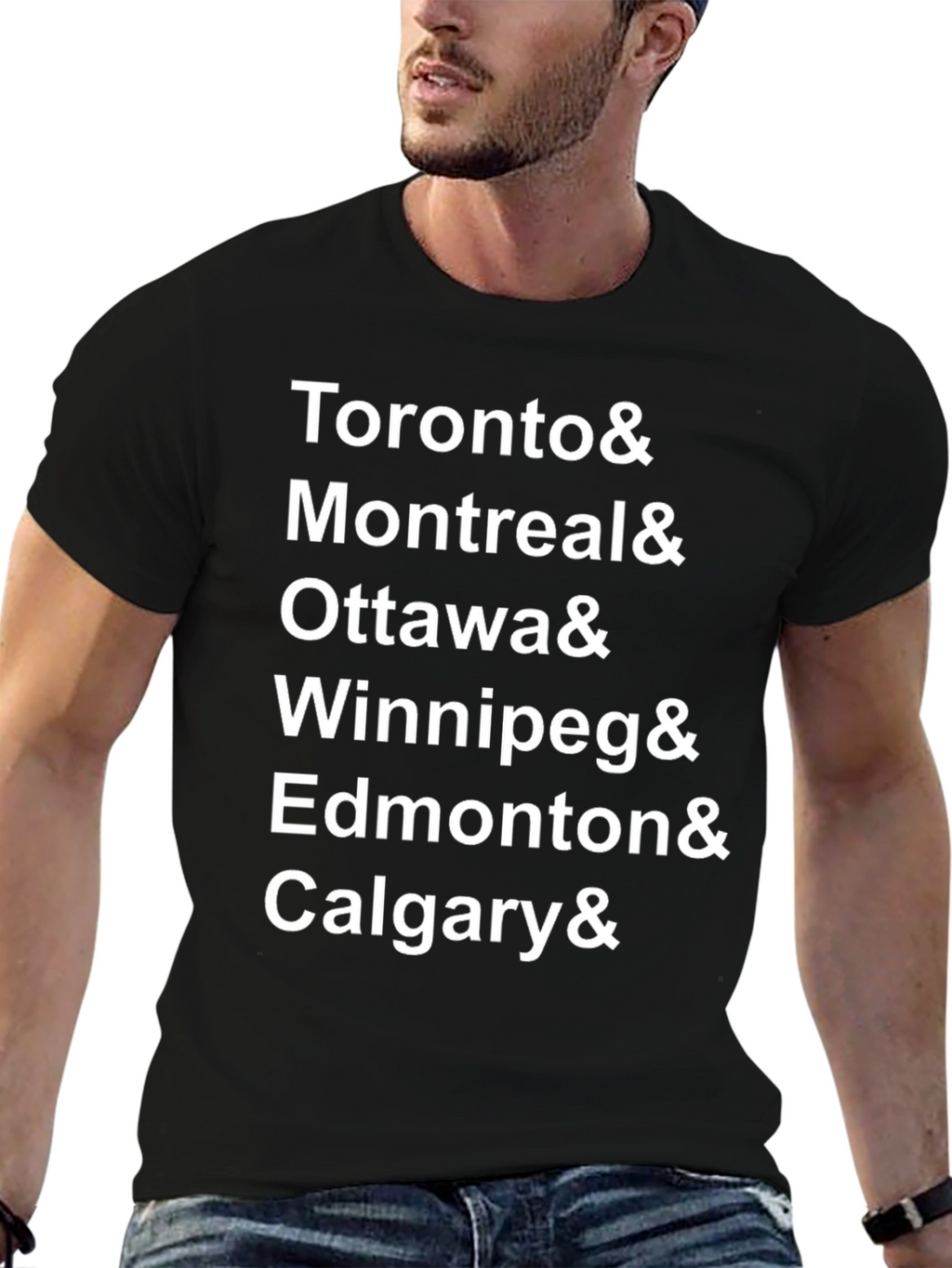 Canada Cities T-Shirt - Toronto Montreal Ottawa Winnipeg