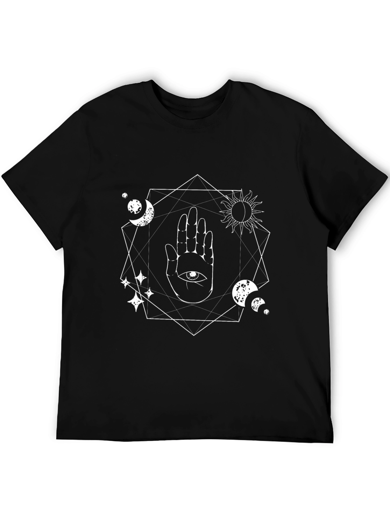 Mystic Hand Graphic T-Shirt - Black