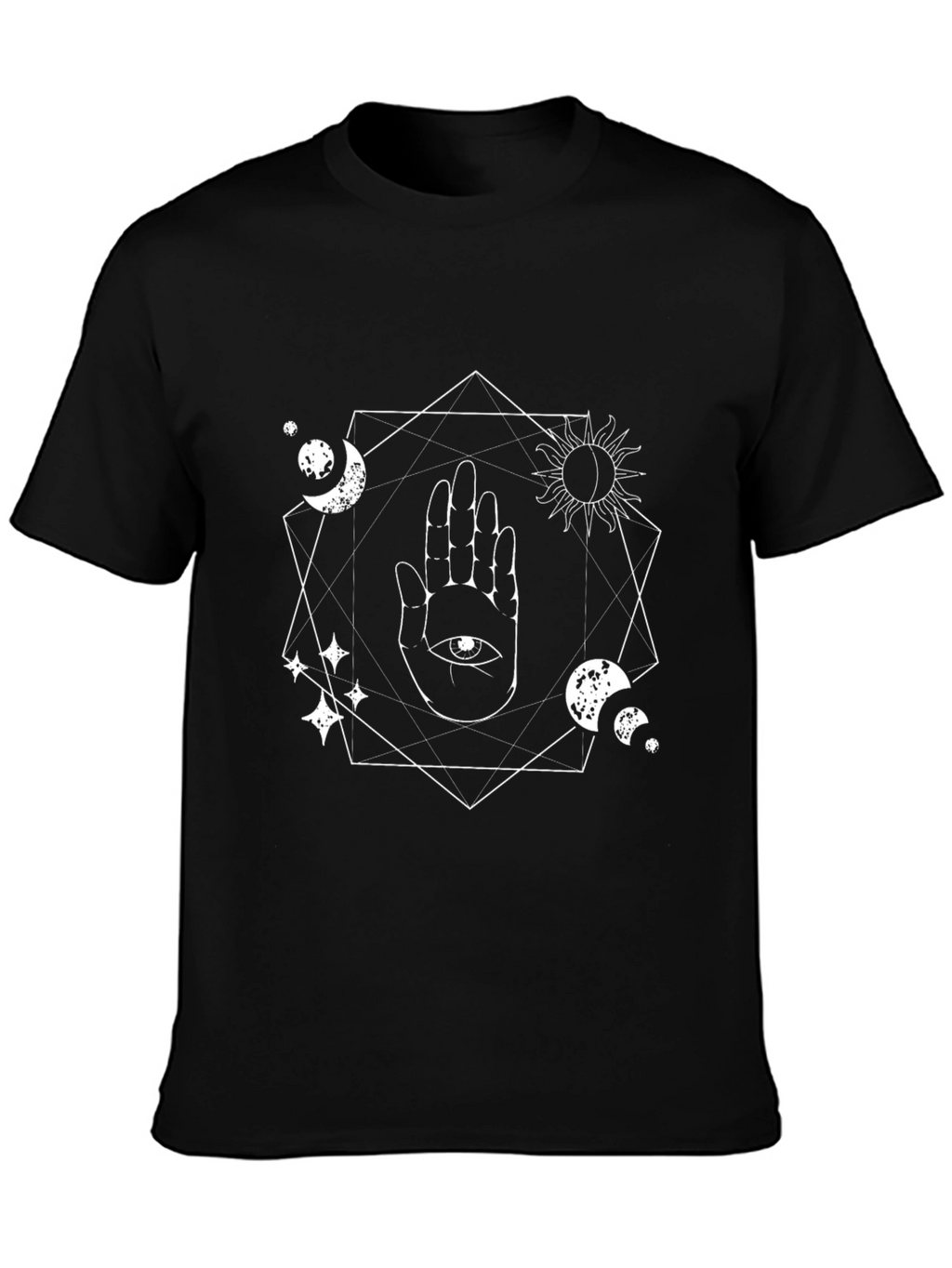 Mystic Hand Graphic T-Shirt - Black
