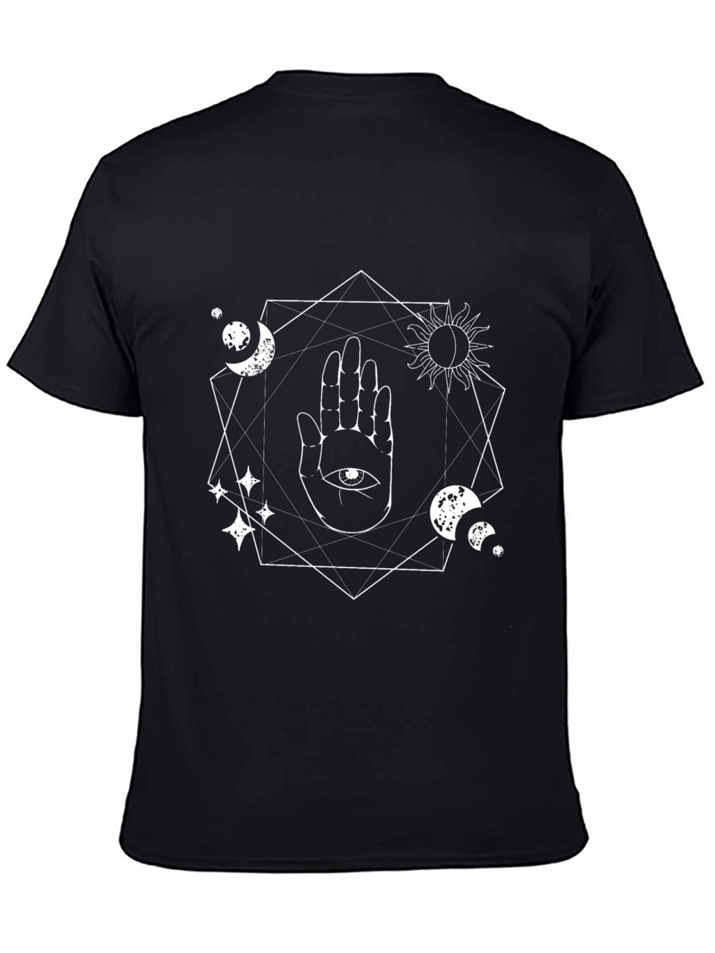 Mystic Hand Graphic T-Shirt - Black