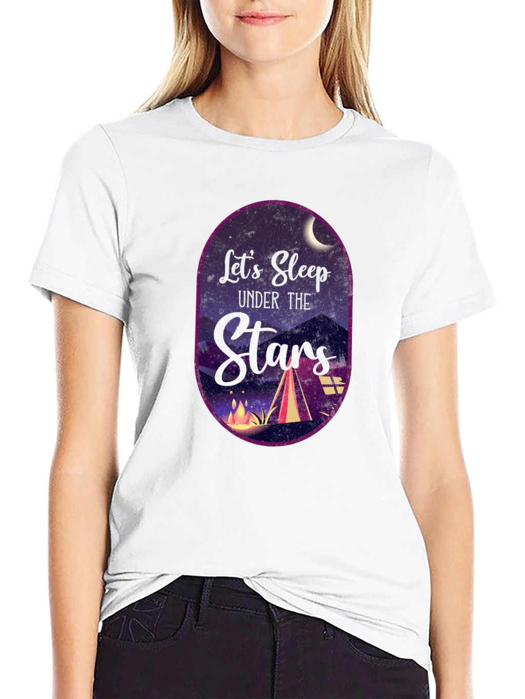 Lets Sleep Under the Stars Graphic T-Shirt