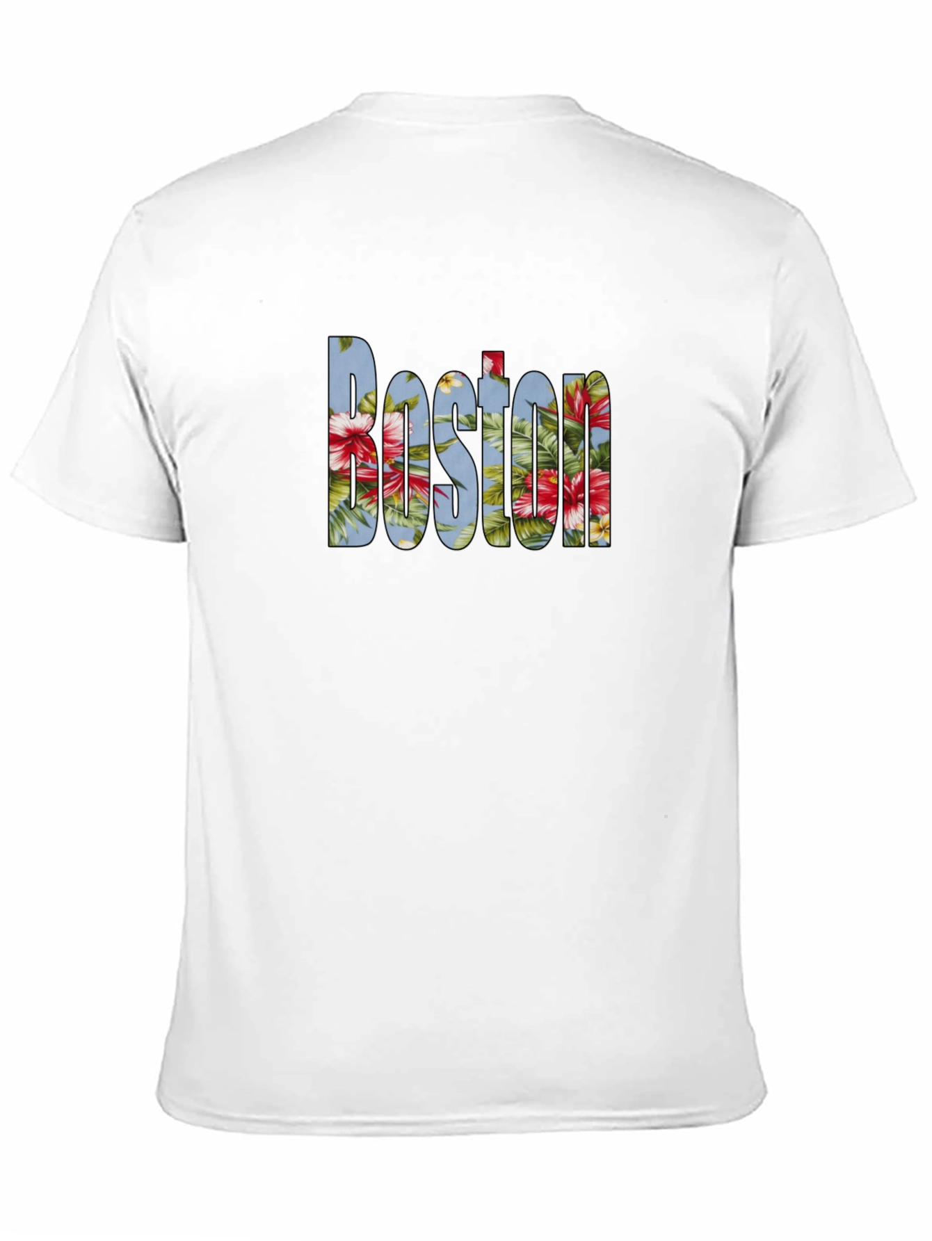 Floral Boston Graphic T-Shirt