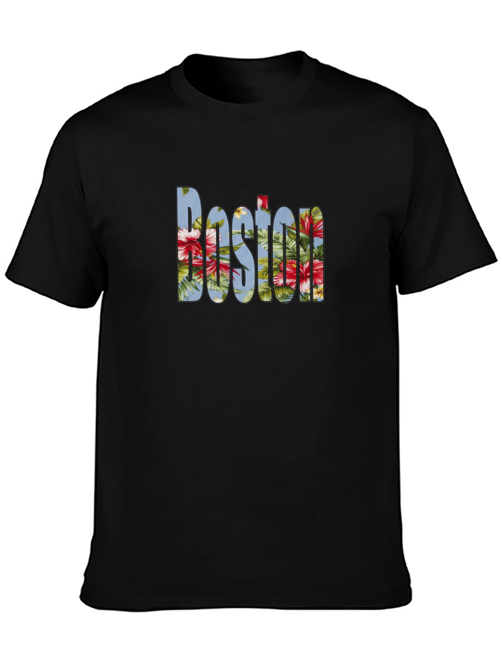 Floral Boston Graphic T-Shirt