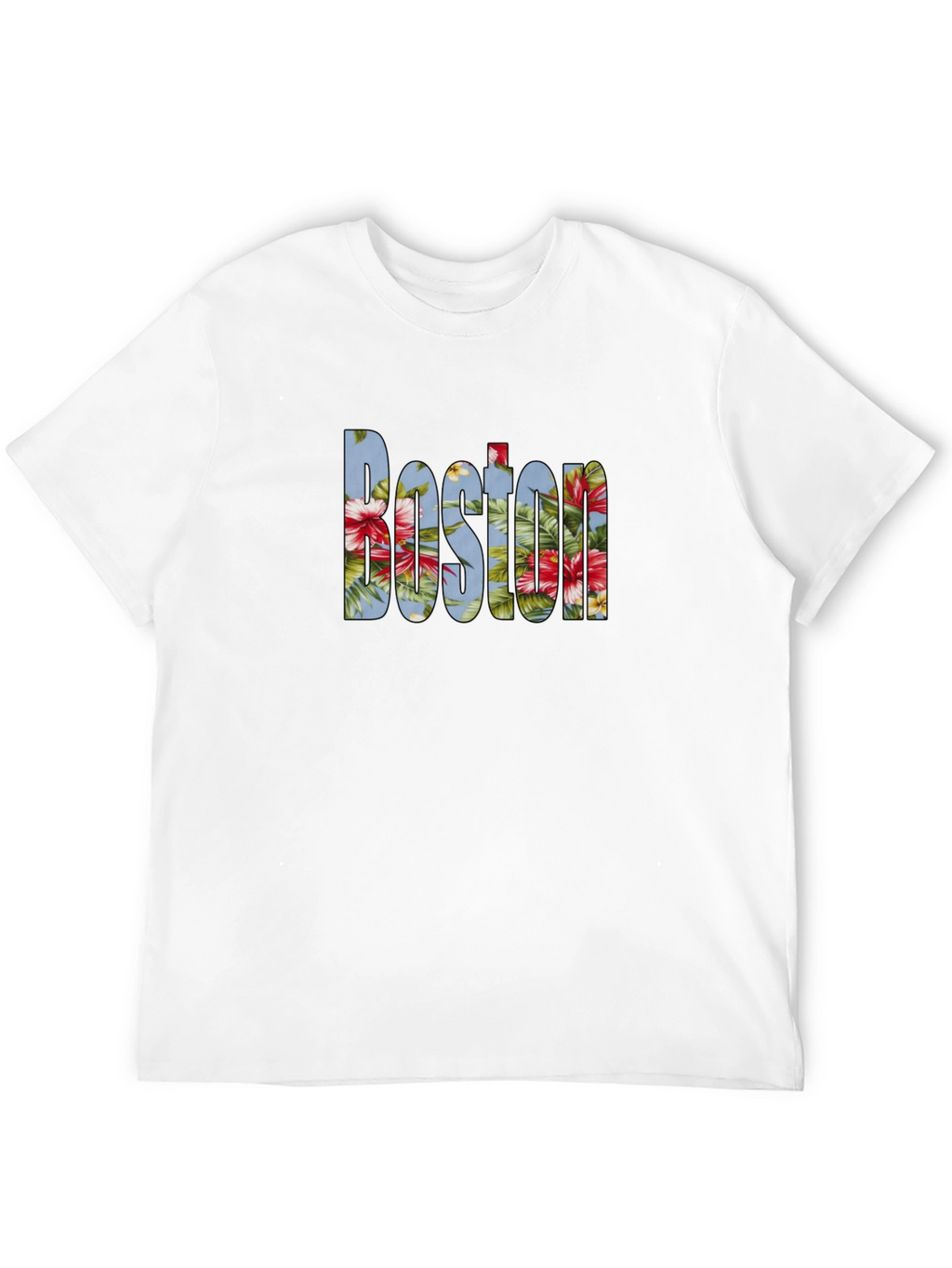 Floral Boston Graphic T-Shirt