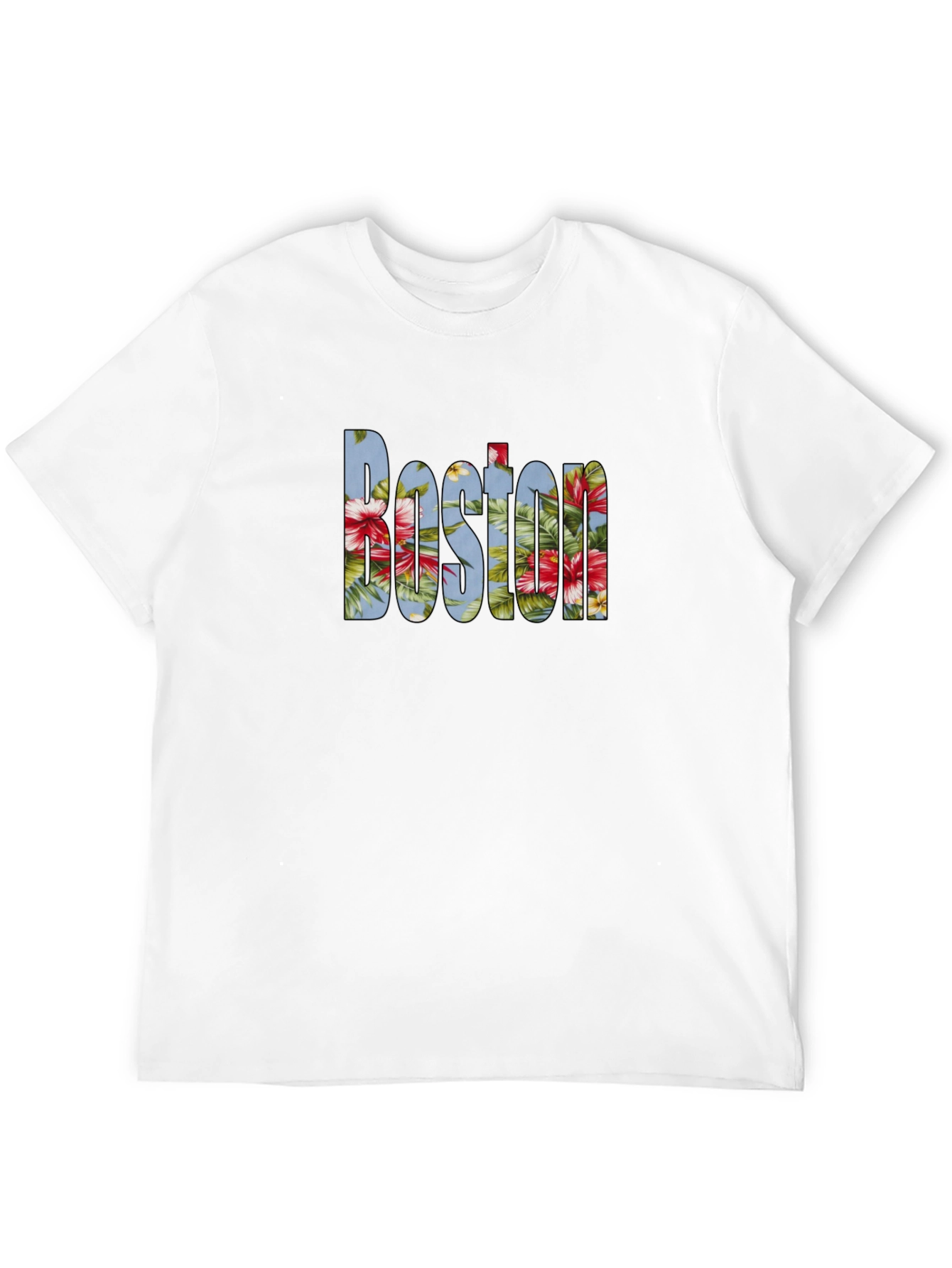 Floral Boston Graphic T-Shirt