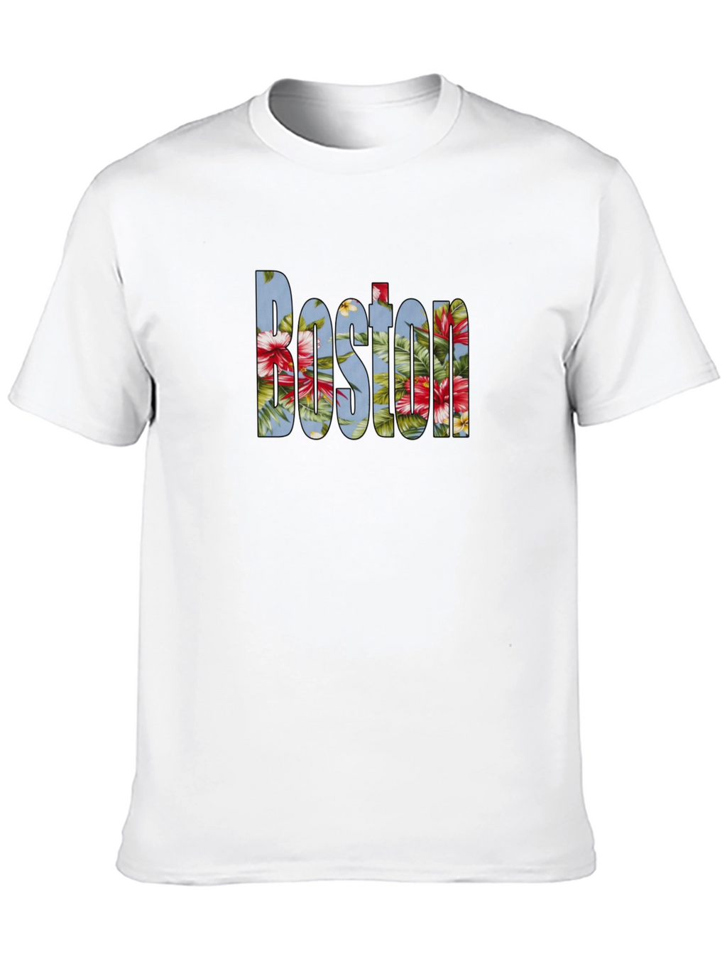 Floral Boston Graphic T-Shirt