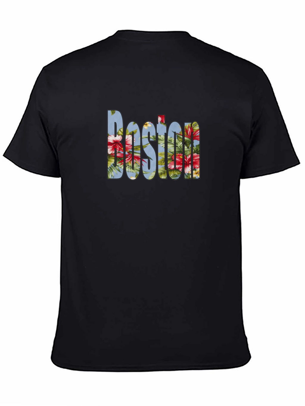 Floral Boston Graphic T-Shirt
