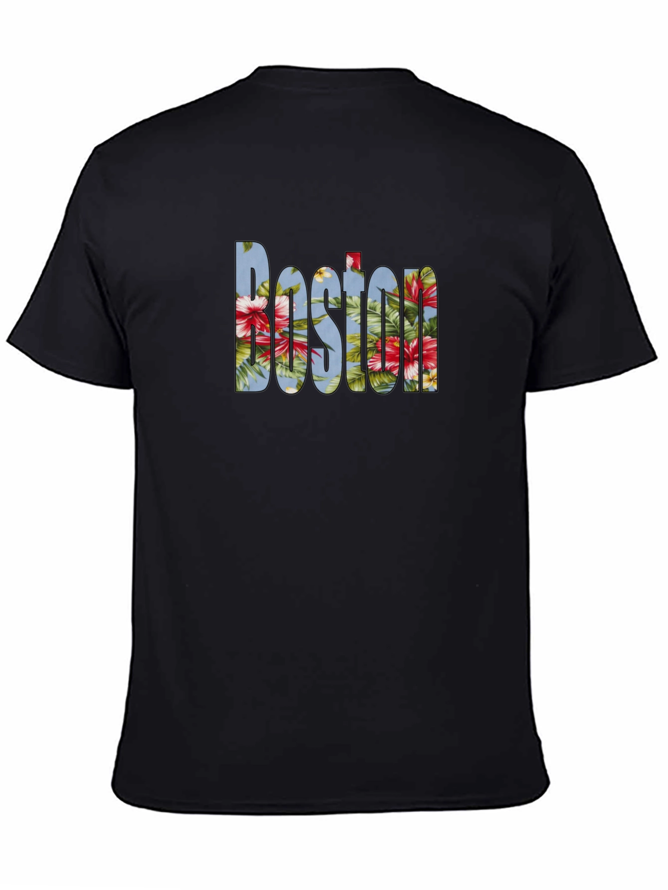 Floral Boston Graphic T-Shirt