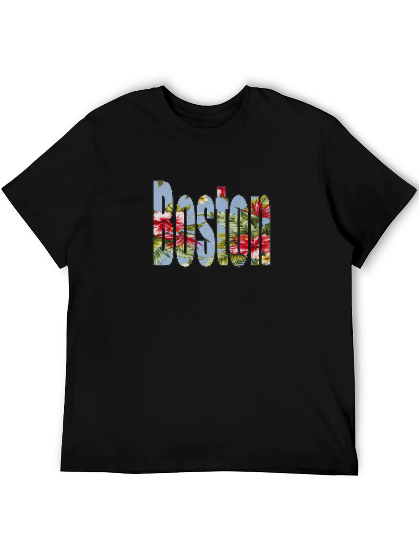 Floral Boston Graphic T-Shirt