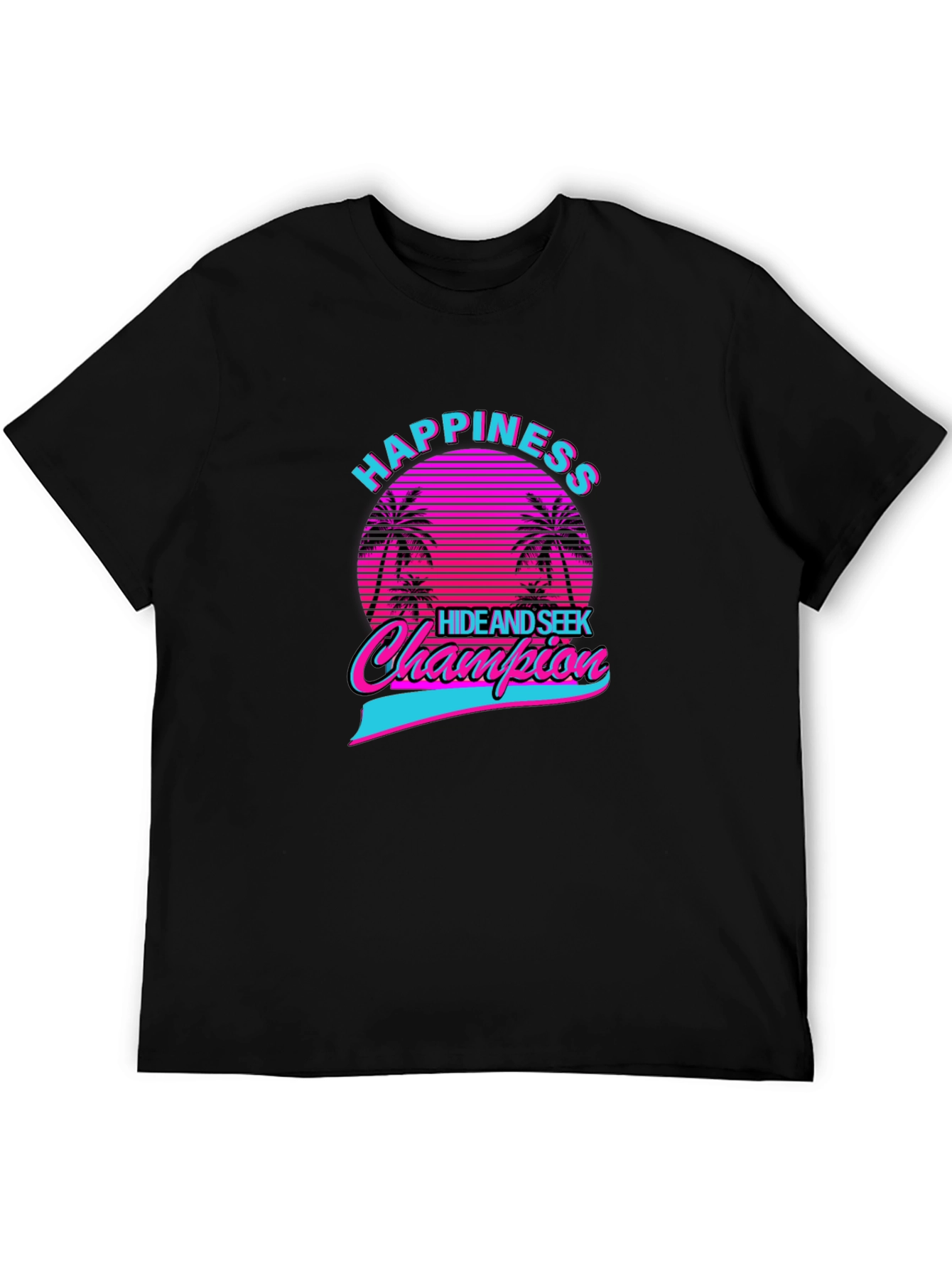 Happiness Hide & Seek Champion Retro Graphic T-Shirt