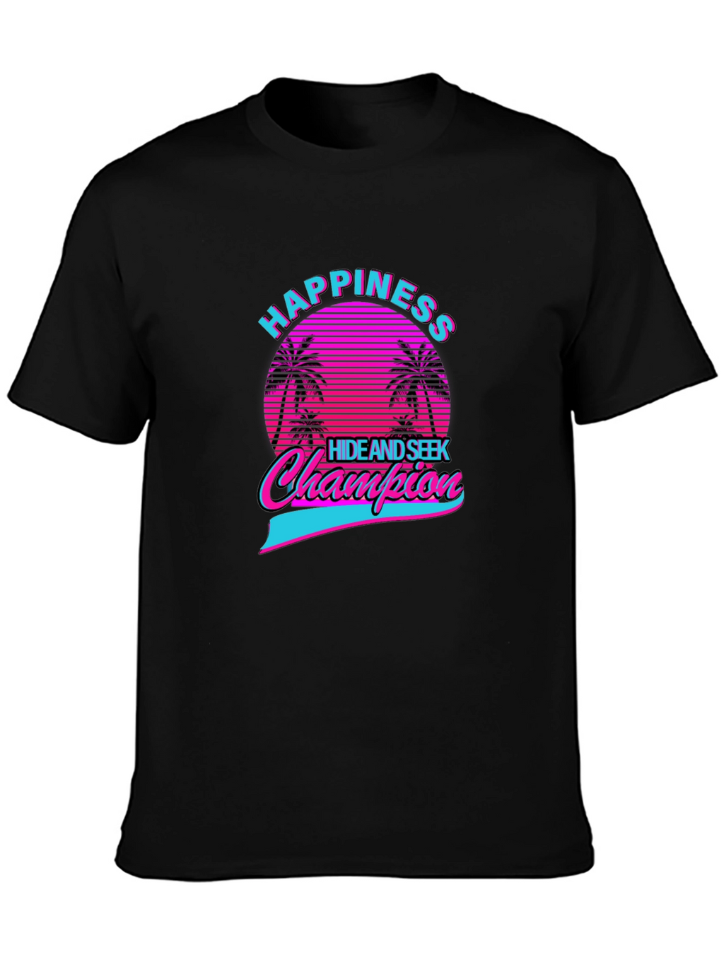 Happiness Hide & Seek Champion Retro Graphic T-Shirt
