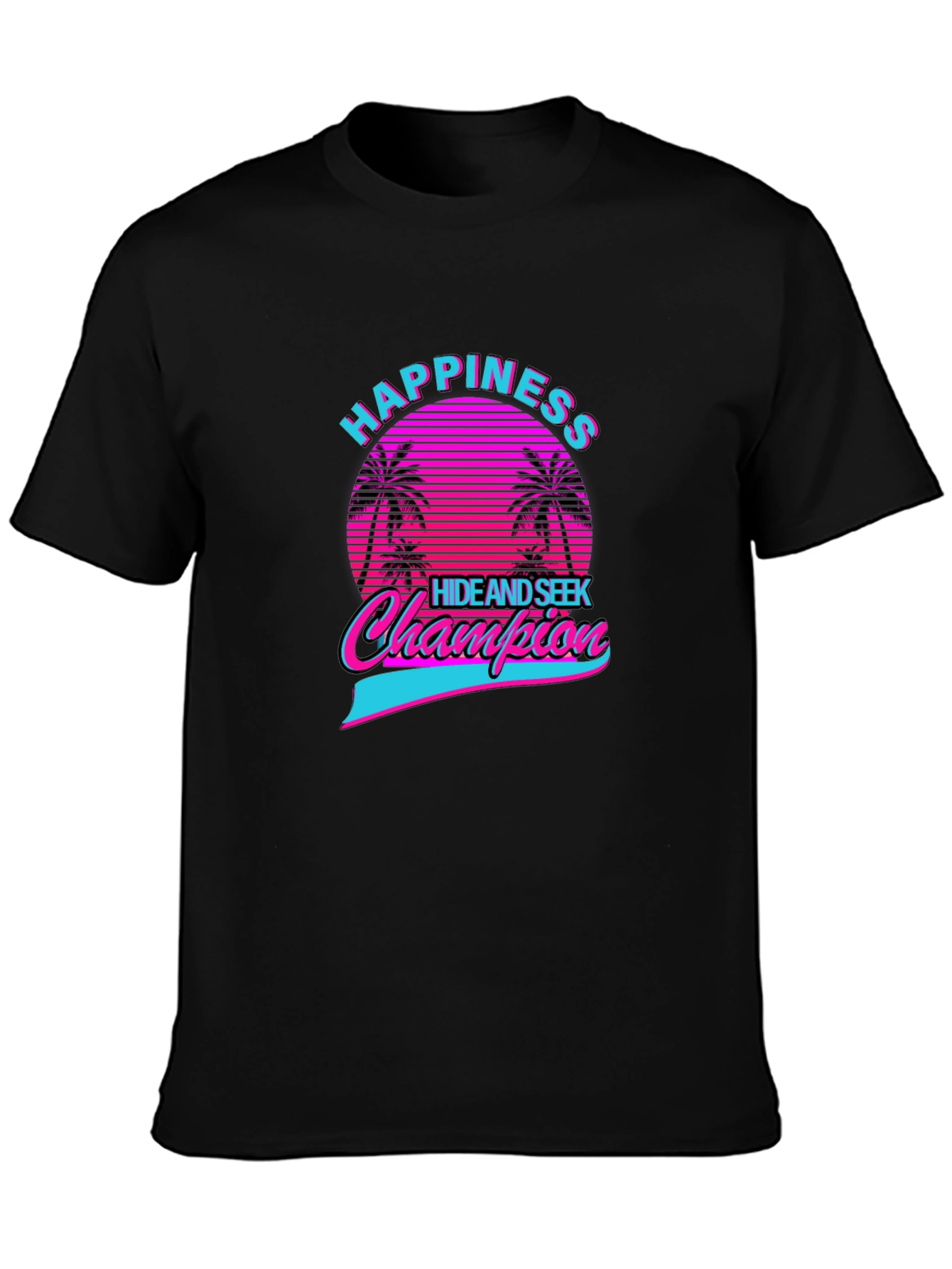 Happiness Hide & Seek Champion Retro Graphic T-Shirt