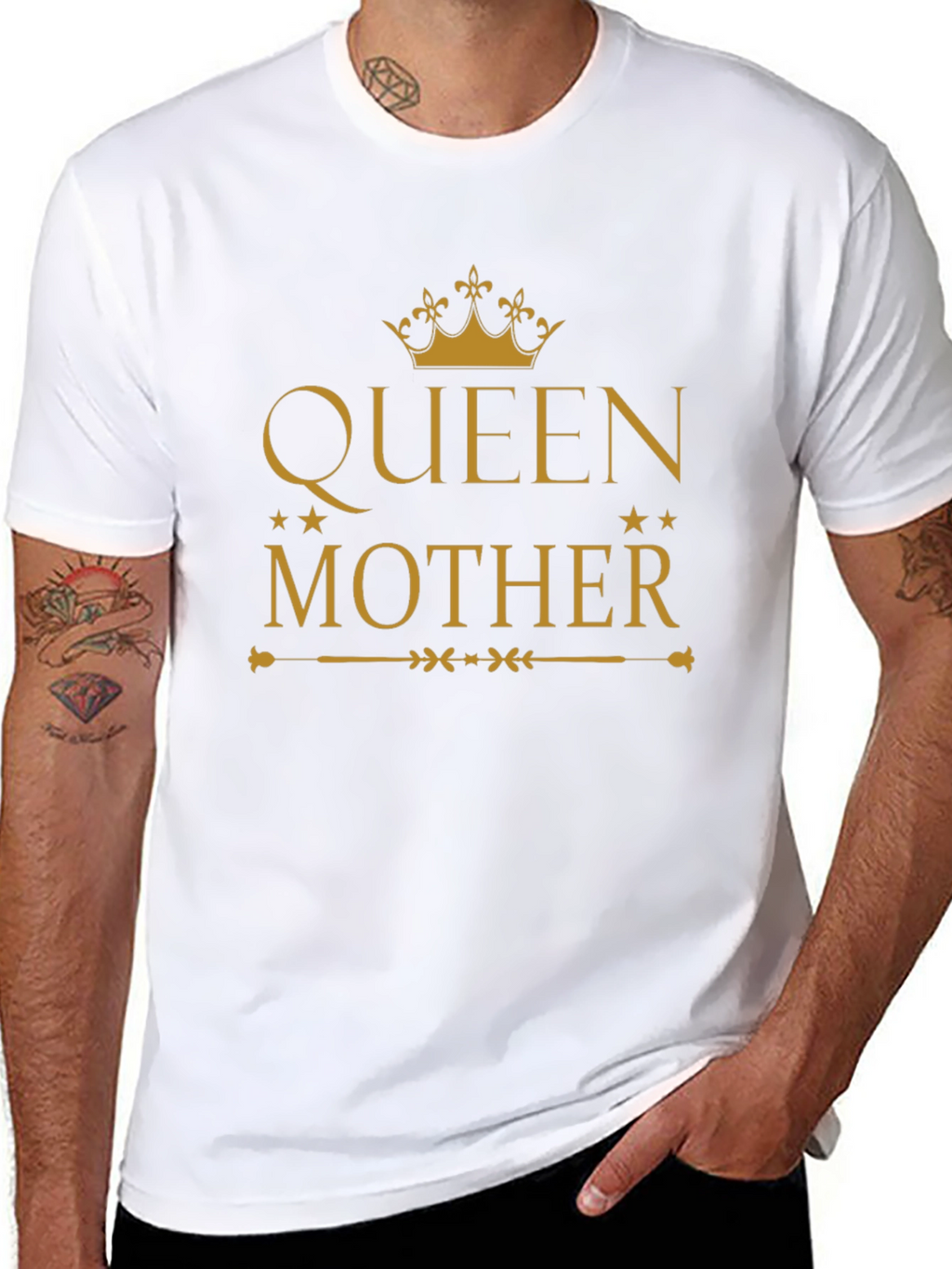 Queen Mother Graphic Tee - Black