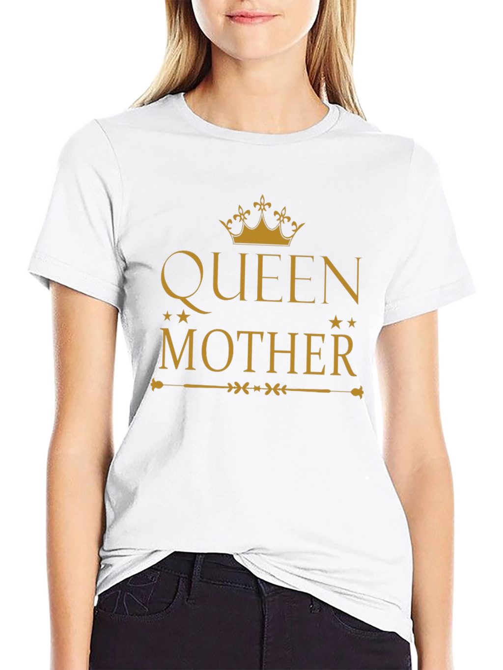 Queen Mother Graphic Tee - Black